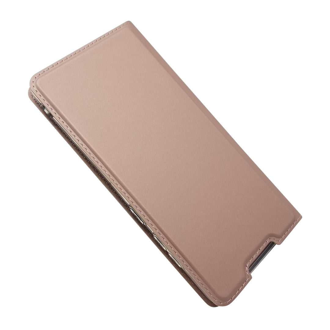 New Magnetic Suction Leather Stand Case with Card Slot for Samsung Galaxy S20 FE/S20 Fan Edition/S20 FE 5G/S20 Fan Edition 5G/S20 Lite - Rose Gold