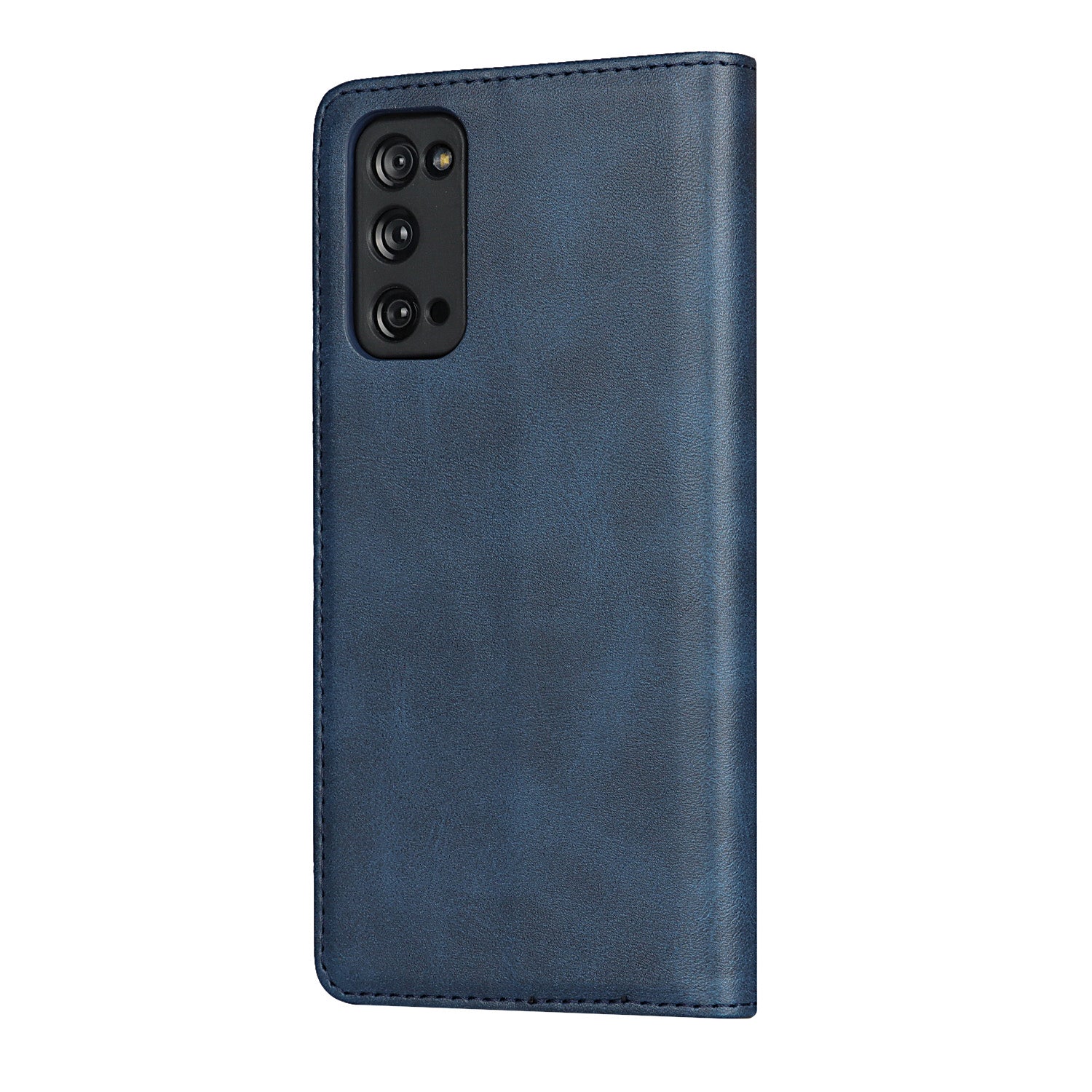 Strong Magnet Design Leather Wallet Stand Phone Cover Case for Samsung Galaxy S20 FE/S20 Fan Edition/S20 FE 5G/S20 Fan Edition 5G/S20 Lite - Blue