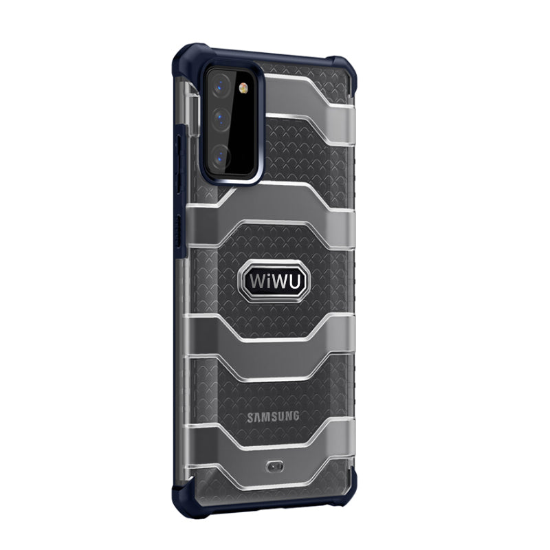 WIWU Hard PC Panel + Soft TPU Edge Non-slip Protective Cover for Samsung Galaxy S20 FE/S20 Fan Edition/S20 FE 5G/S20 Fan Edition 5G/S20 Lite - Navy Blue