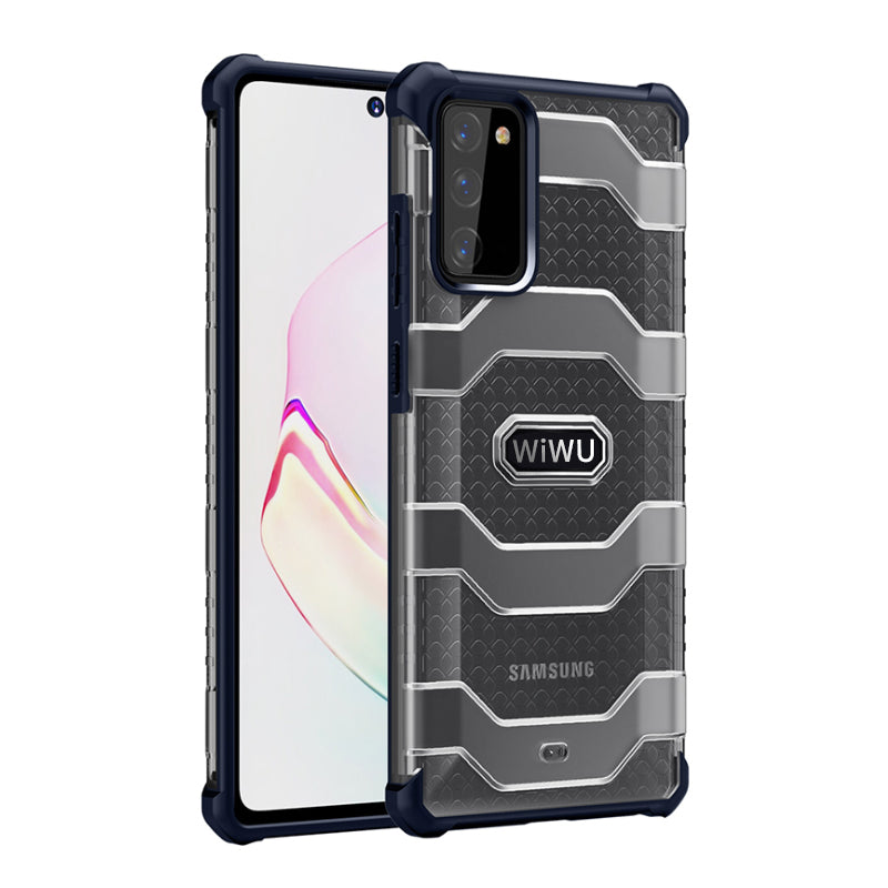 WIWU Hard PC Panel + Soft TPU Edge Non-slip Protective Cover for Samsung Galaxy S20 FE/S20 Fan Edition/S20 FE 5G/S20 Fan Edition 5G/S20 Lite - Navy Blue