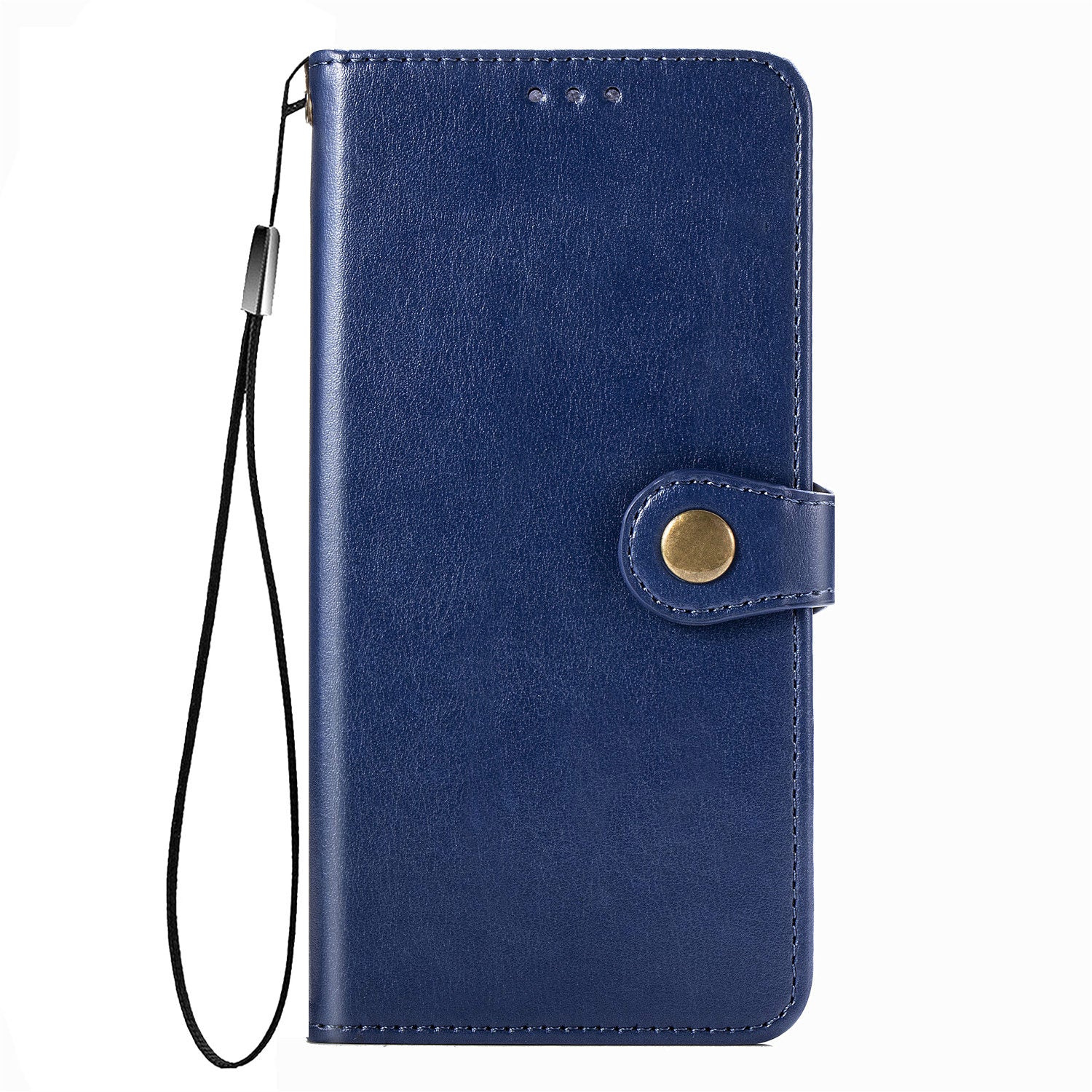 Solid Color Wallet Stand Leather Phone Shell for Samsung Galaxy S20 FE 4G/FE 5G/S20 Lite/S20 FE 2022  - Dark Blue