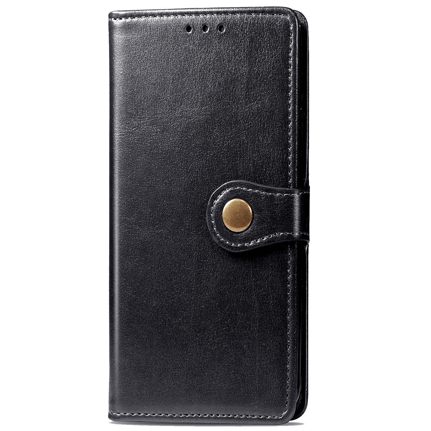 Solid Color Wallet Stand Leather Phone Shell for Samsung Galaxy S20 FE 4G/FE 5G/S20 Lite/S20 FE 2022  - Black