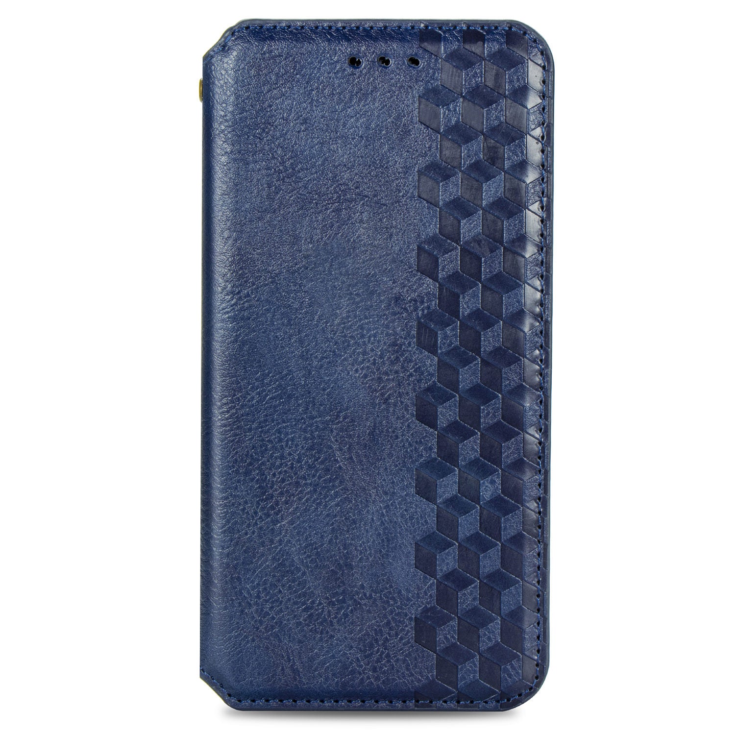 Fashionable Auto-absorbed Rhombus Texture PU Leather Wallet Phone Cover for Samsung Galaxy S20 4G/S20 5G - Blue