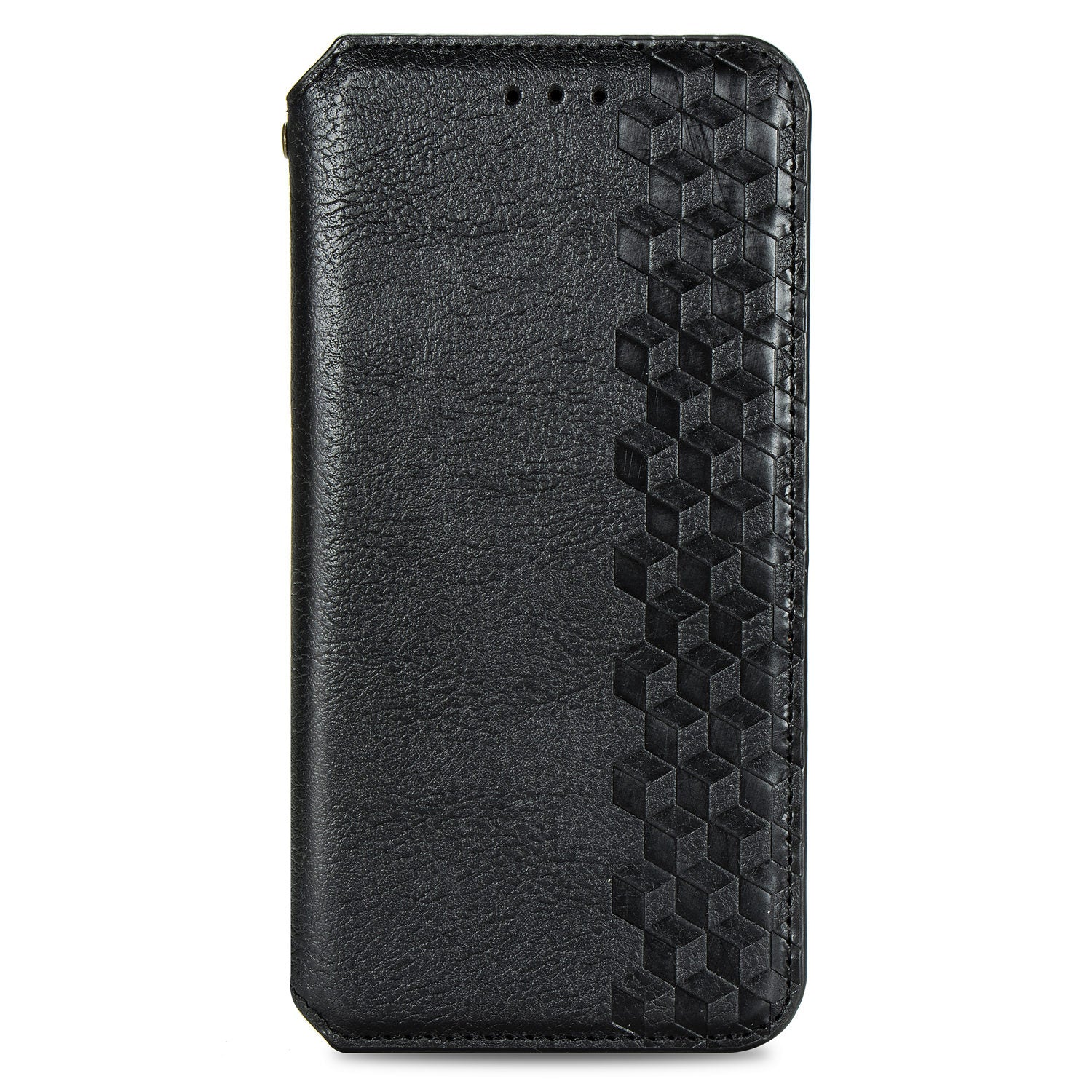 Fashionable Auto-absorbed Rhombus Texture PU Leather Wallet Phone Cover for Samsung Galaxy S20 4G/S20 5G - Black