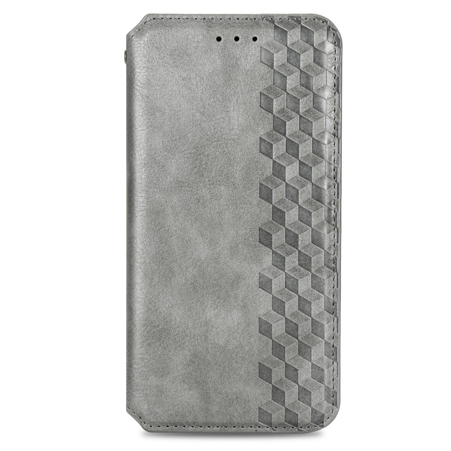 Fashionable Auto-absorbed Rhombus Texture PU Leather Wallet Phone Cover for Samsung Galaxy S20 4G/S20 5G - Grey