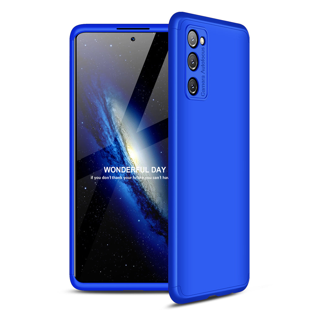 GKK Detachable 3-Piece Design Matte Finish Full Coverage PC Protective Shell Case for Samsung Galaxy S20 FE 4G/FE 5G/S20 Lite/S20 FE 2022  - Blue