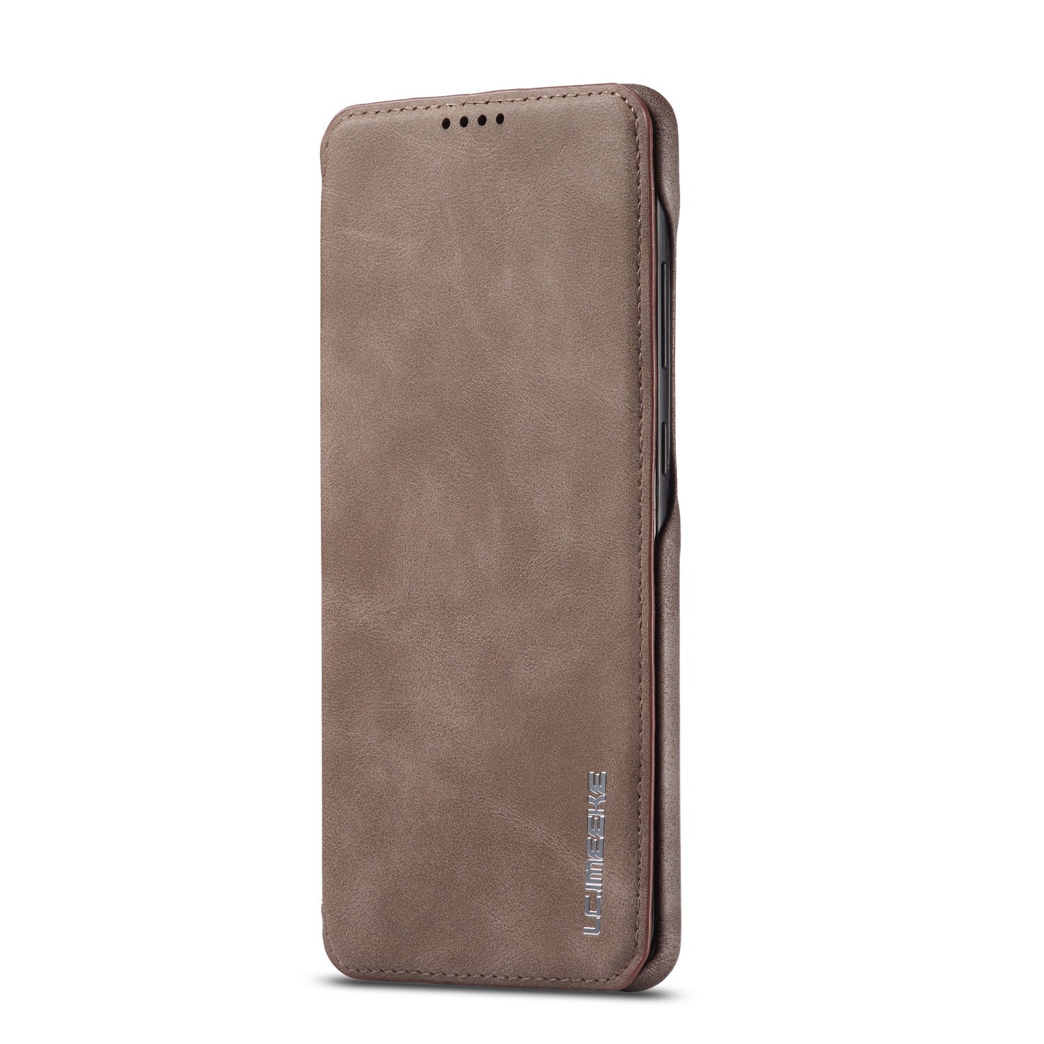 LC.IMEEKE Retro Style Leather Phone Case Cover with Card Holder for Samsung Galaxy S20 FE 4G/FE 5G/S20 Lite/S20 FE 2022 - Coffee