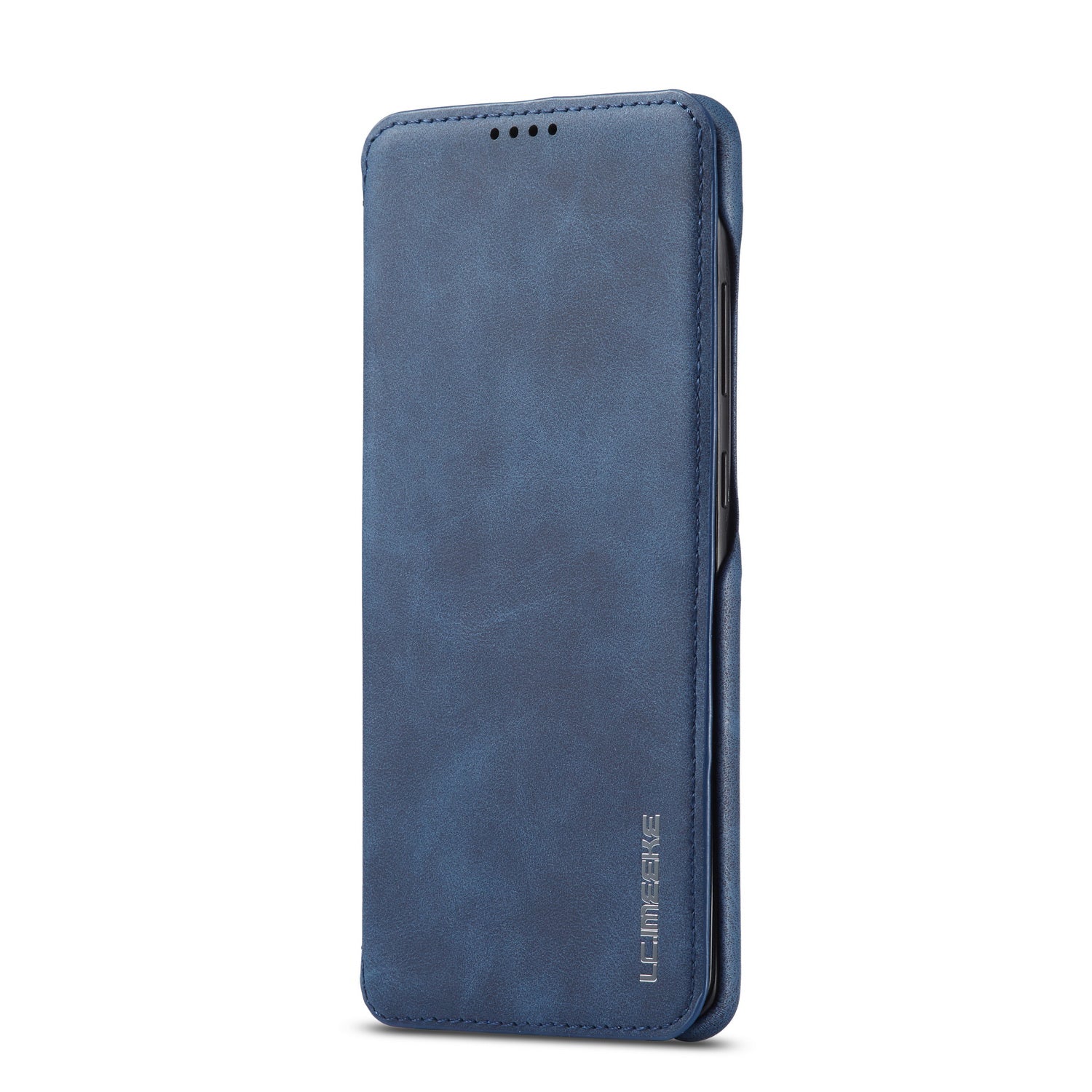 LC.IMEEKE Retro Style Leather Phone Case Cover with Card Holder for Samsung Galaxy S20 FE 4G/FE 5G/S20 Lite/S20 FE 2022 - Blue