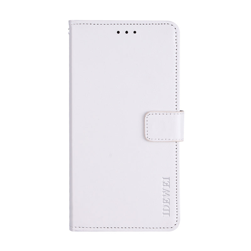 IDEWEI Wallet Design Crazy Horse Texture Leather Mobile Casing for Samsung Galaxy S20 FE/S20 Fan Edition/S20 FE 5G/S20 Fan Edition 5G - White