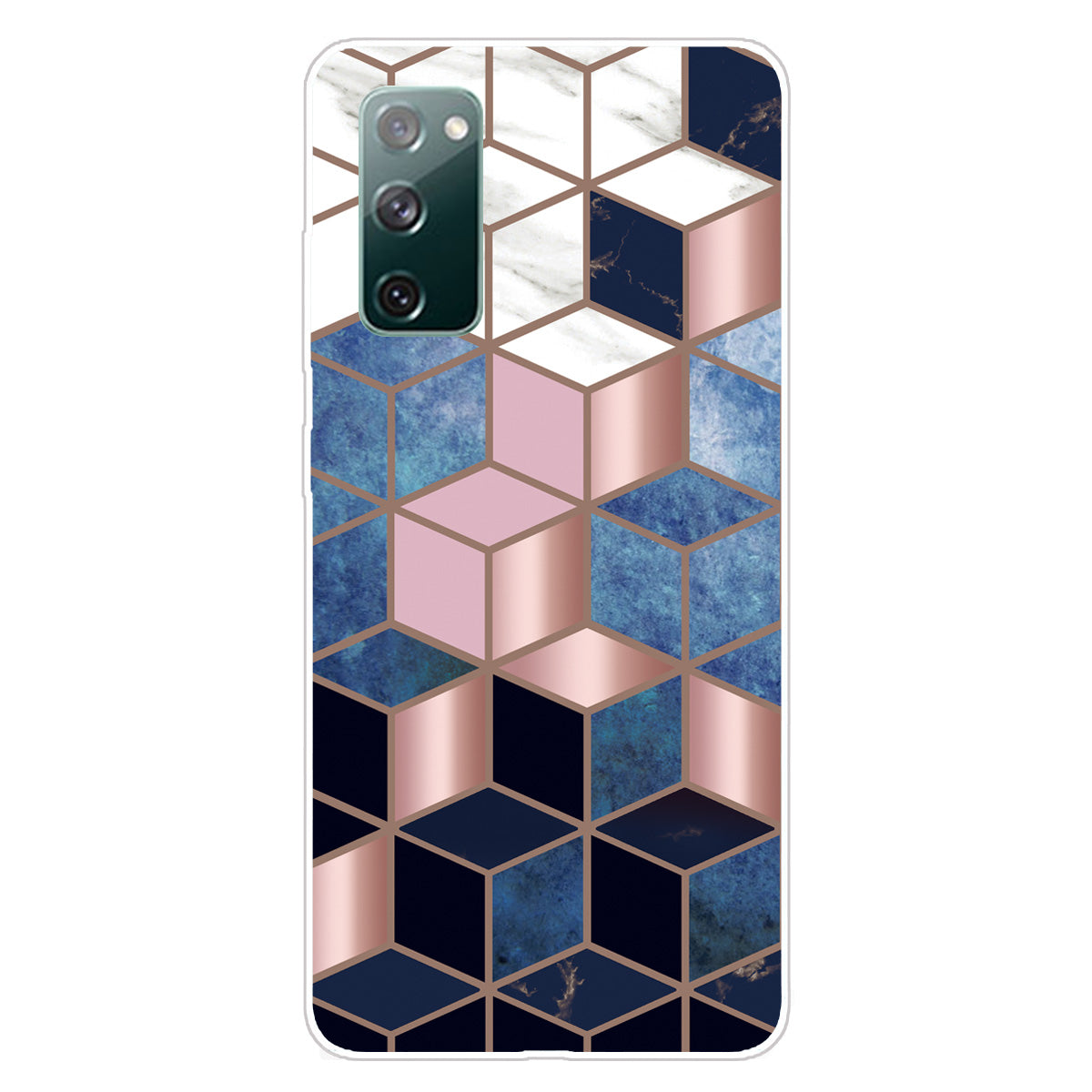 Soft TPU Shockproof Marble Pattern Phone Back Cover Case for Samsung Galaxy S20 FE/S20 FE 5G/S20 Lite/S20 FE 2022 - Style A