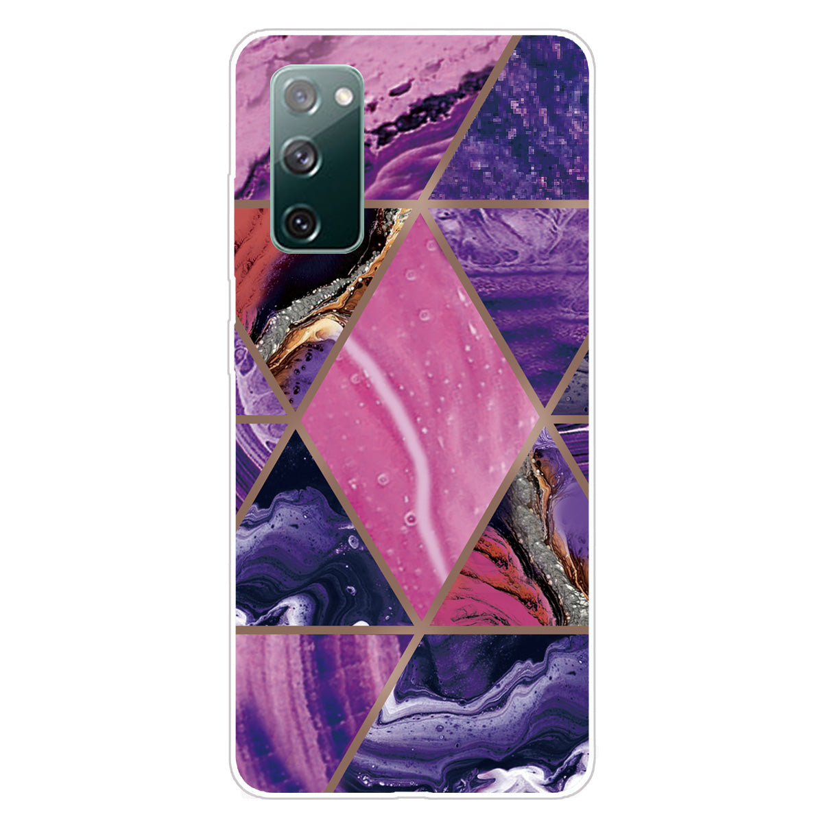 Soft TPU Shockproof Marble Pattern Phone Back Cover Case for Samsung Galaxy S20 FE/S20 FE 5G/S20 Lite/S20 FE 2022 - Style B