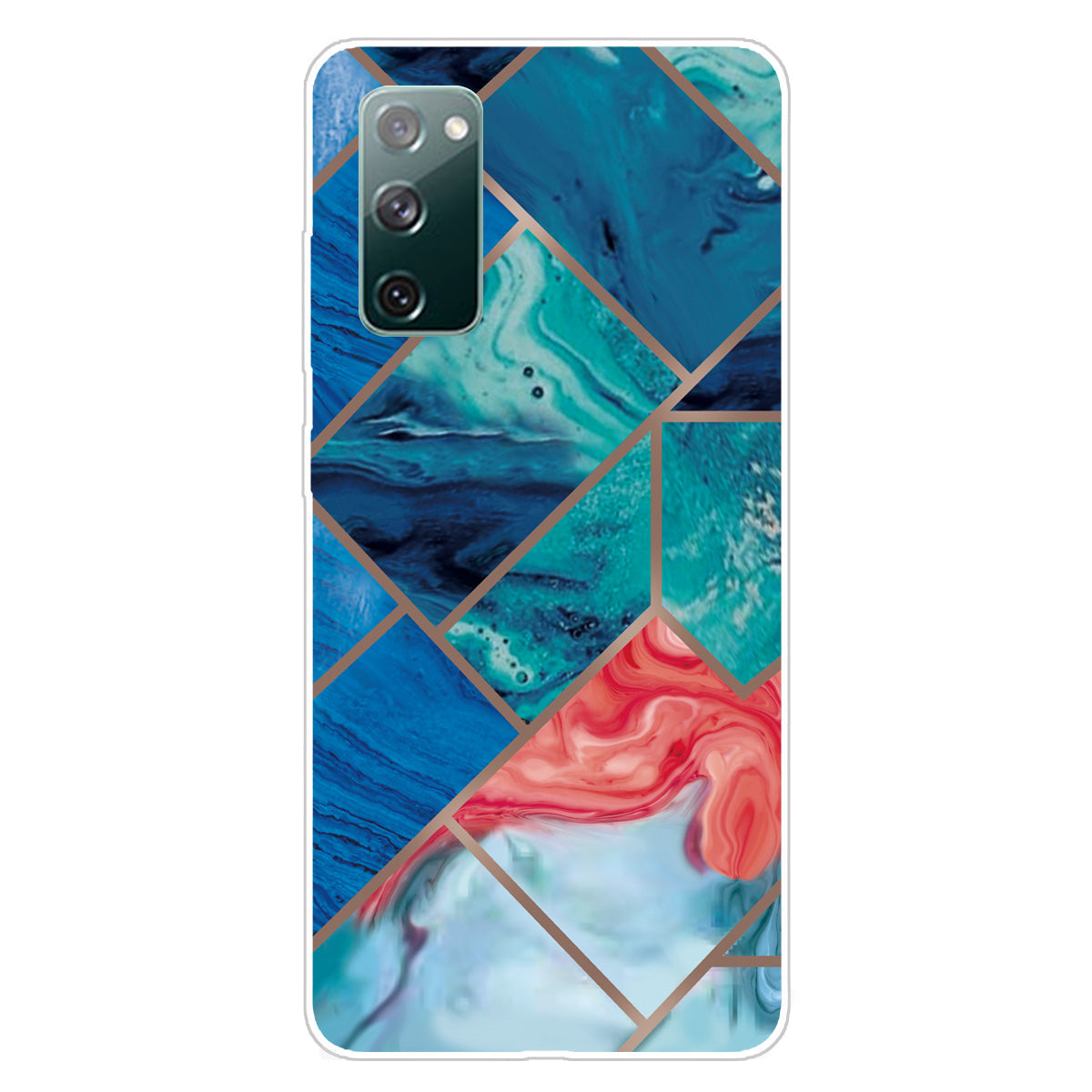 Soft TPU Shockproof Marble Pattern Phone Back Cover Case for Samsung Galaxy S20 FE/S20 FE 5G/S20 Lite/S20 FE 2022 - Style C