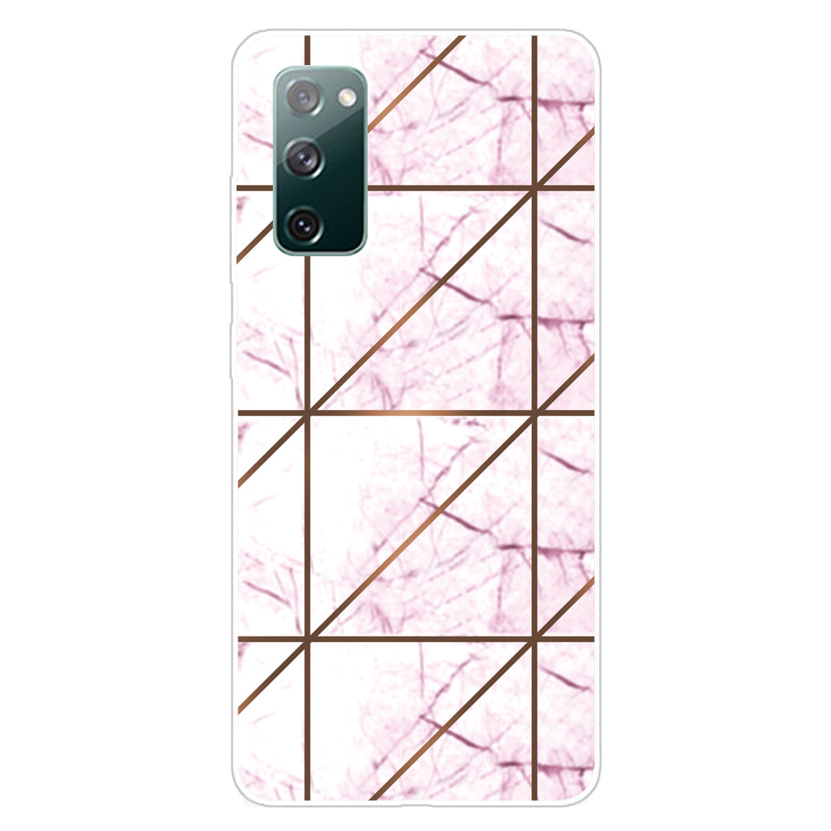 Soft TPU Shockproof Marble Pattern Phone Back Cover Case for Samsung Galaxy S20 FE/S20 FE 5G/S20 Lite/S20 FE 2022 - Style D