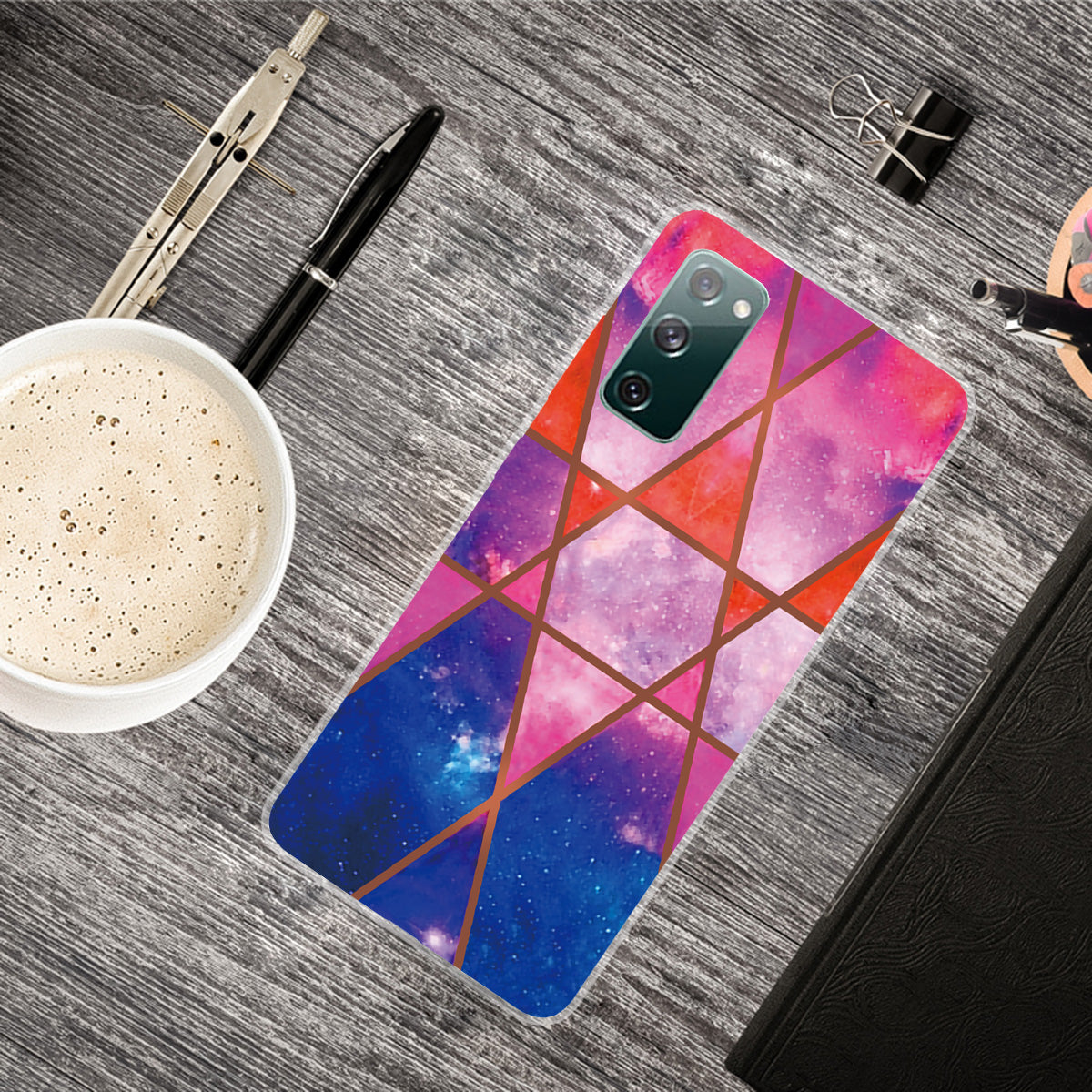 Soft TPU Shockproof Marble Pattern Phone Back Cover Case for Samsung Galaxy S20 FE/S20 FE 5G/S20 Lite/S20 FE 2022 - Style E