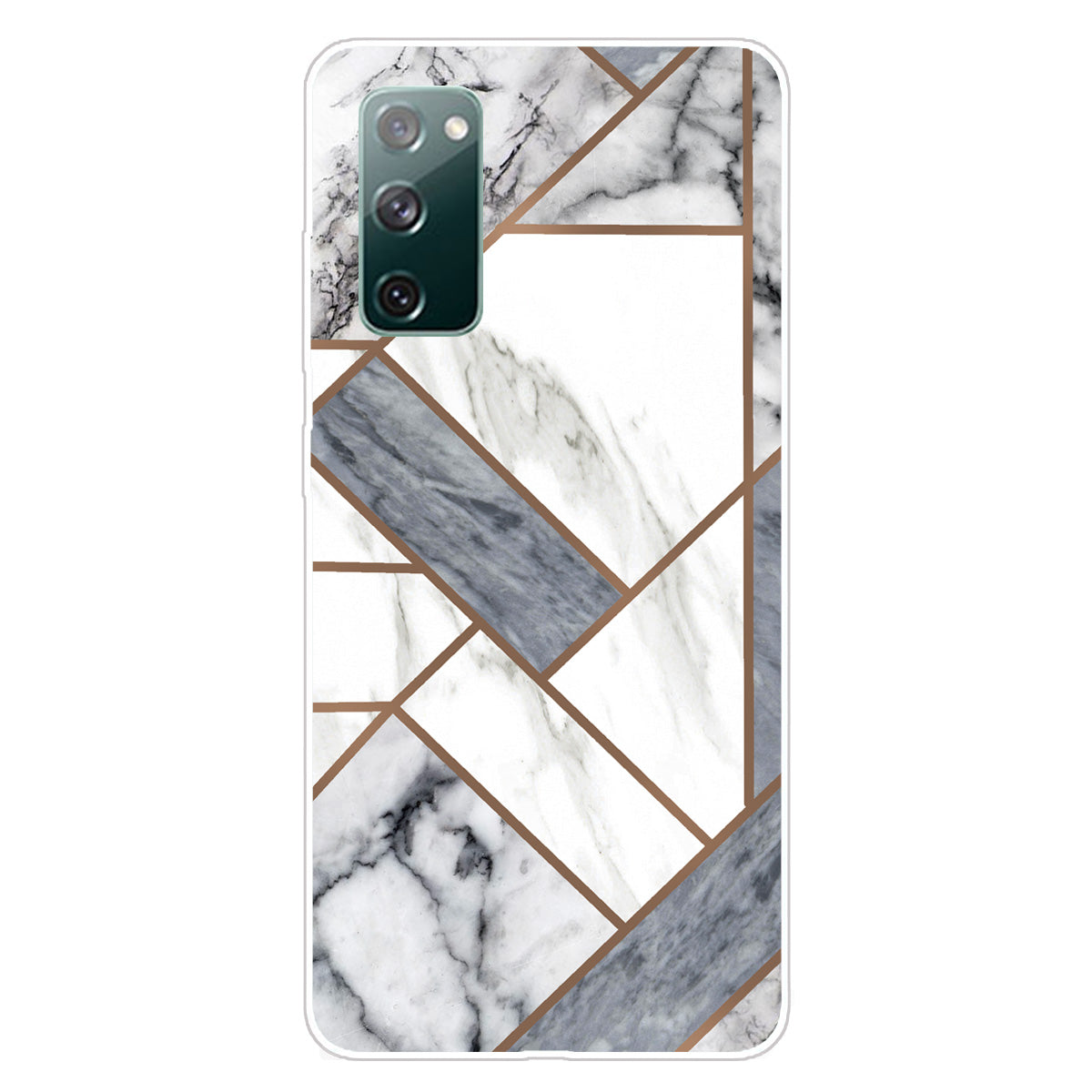 Soft TPU Shockproof Marble Pattern Phone Back Cover Case for Samsung Galaxy S20 FE/S20 FE 5G/S20 Lite/S20 FE 2022 - Style J