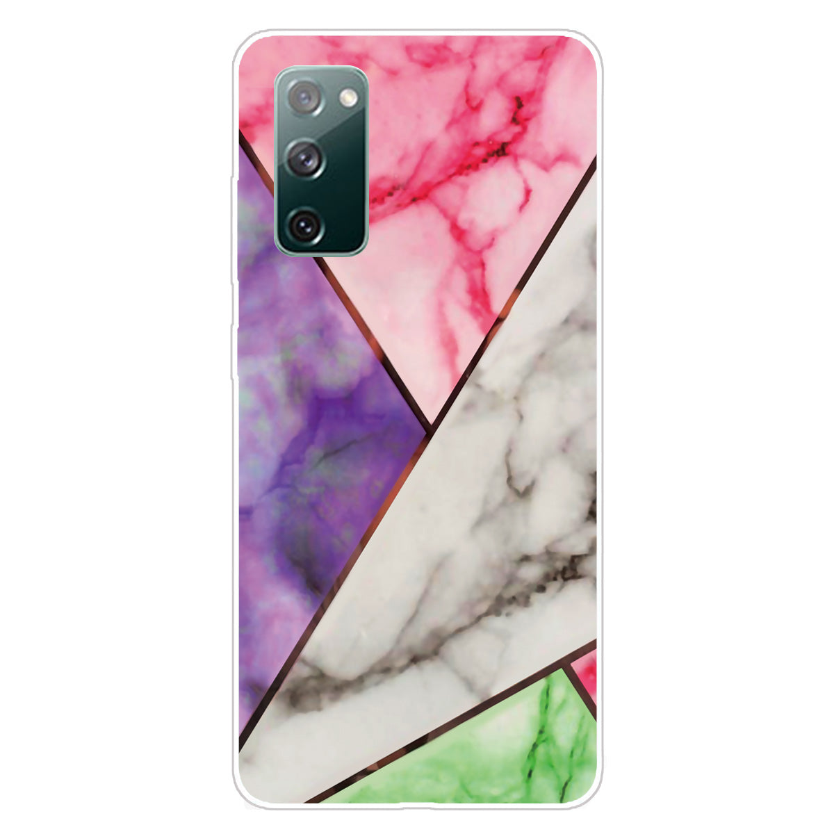 Soft TPU Shockproof Marble Pattern Phone Back Cover Case for Samsung Galaxy S20 FE/S20 FE 5G/S20 Lite/S20 FE 2022 - Style K