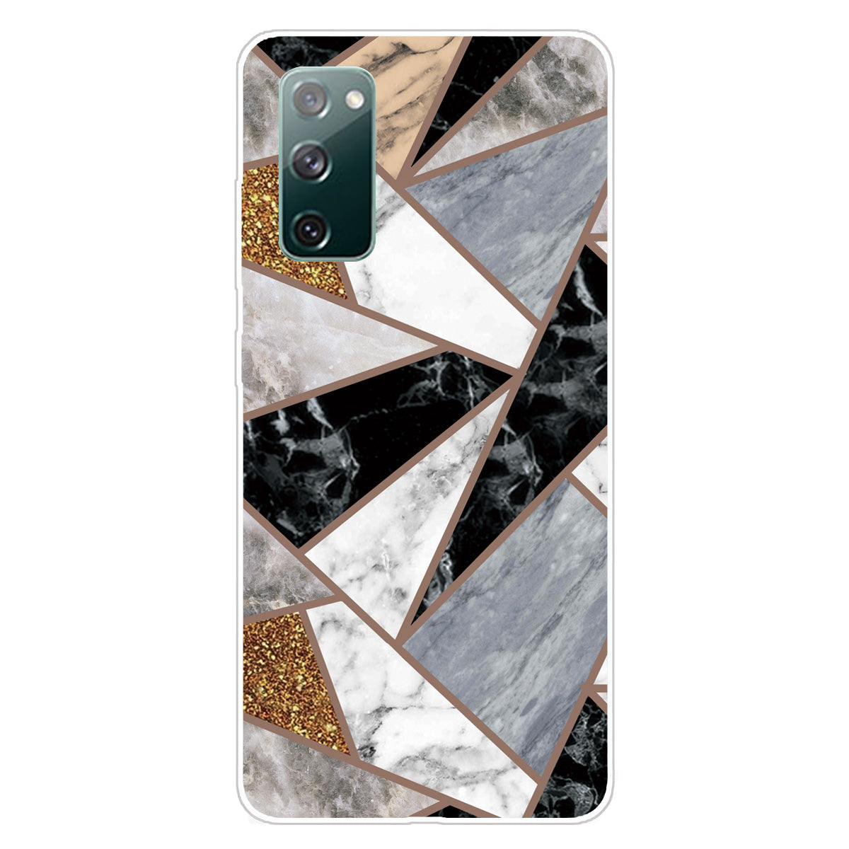 Soft TPU Shockproof Marble Pattern Phone Back Cover Case for Samsung Galaxy S20 FE/S20 FE 5G/S20 Lite/S20 FE 2022 - Style N