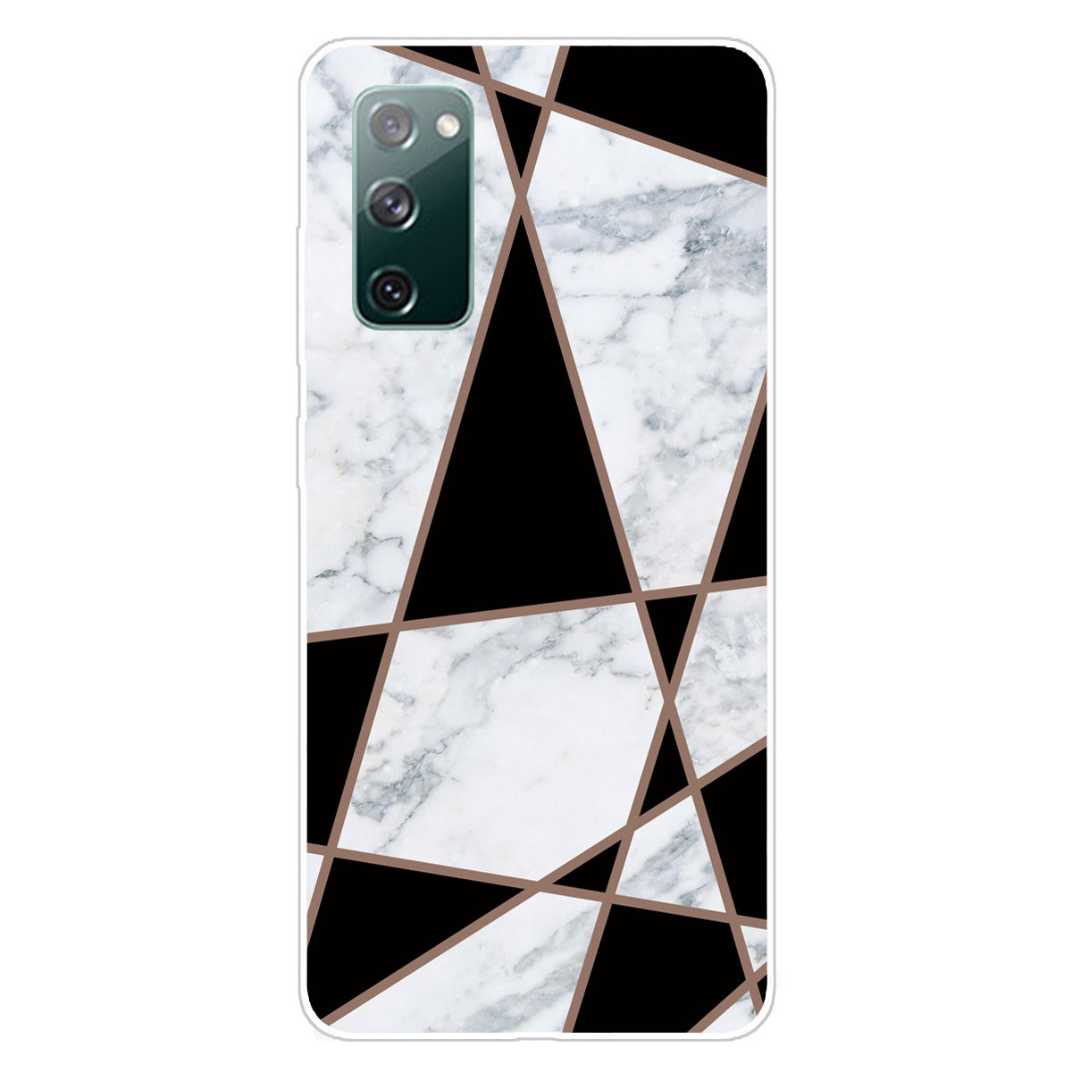 Soft TPU Shockproof Marble Pattern Phone Back Cover Case for Samsung Galaxy S20 FE/S20 FE 5G/S20 Lite/S20 FE 2022 - Style Q