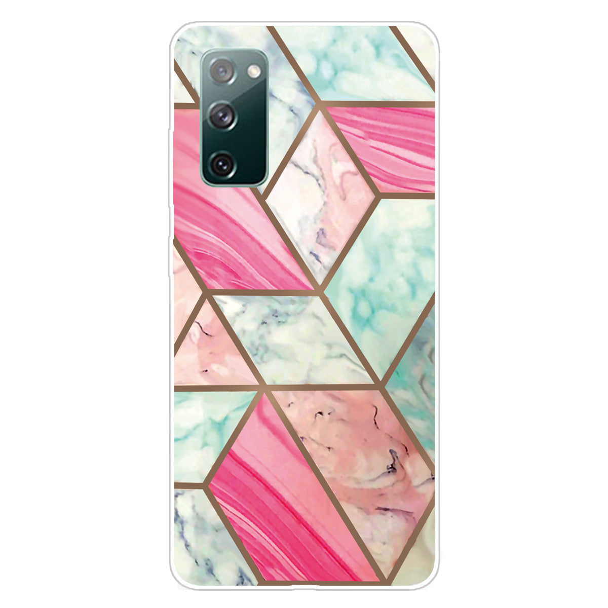 Soft TPU Shockproof Marble Pattern Phone Back Cover Case for Samsung Galaxy S20 FE/S20 FE 5G/S20 Lite/S20 FE 2022 - Style R