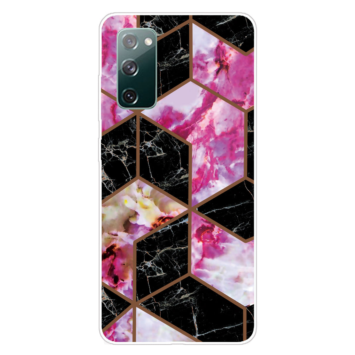 Soft TPU Shockproof Marble Pattern Phone Back Cover Case for Samsung Galaxy S20 FE/S20 FE 5G/S20 Lite/S20 FE 2022 - Style V