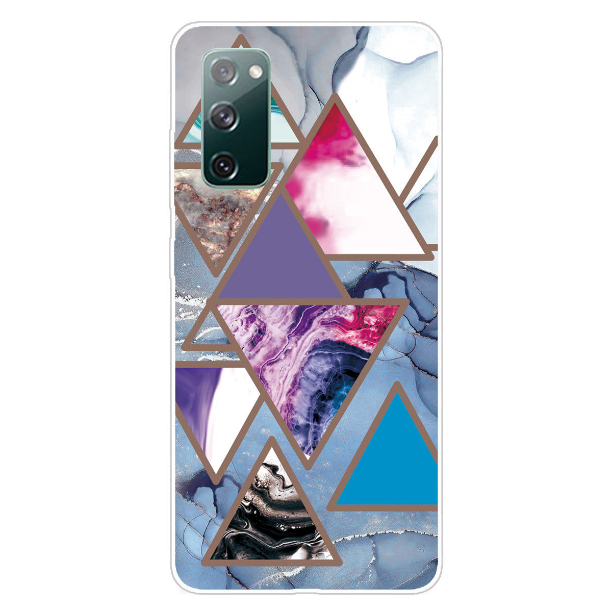 Soft TPU Shockproof Marble Pattern Phone Back Cover Case for Samsung Galaxy S20 FE/S20 Fan Edition/S20 FE 5G/S20 Fan Edition 5G - Style A