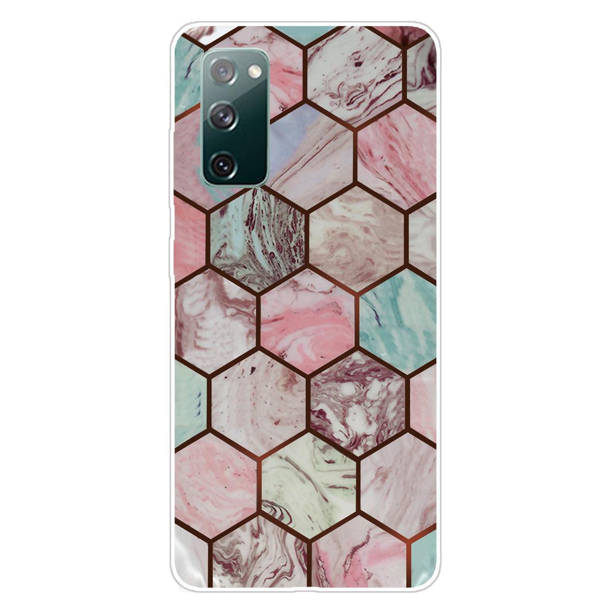 Soft TPU Shockproof Marble Pattern Phone Back Cover Case for Samsung Galaxy S20 FE/S20 Fan Edition/S20 FE 5G/S20 Fan Edition 5G/S20 Lite/S20 FE 2022 - Style B