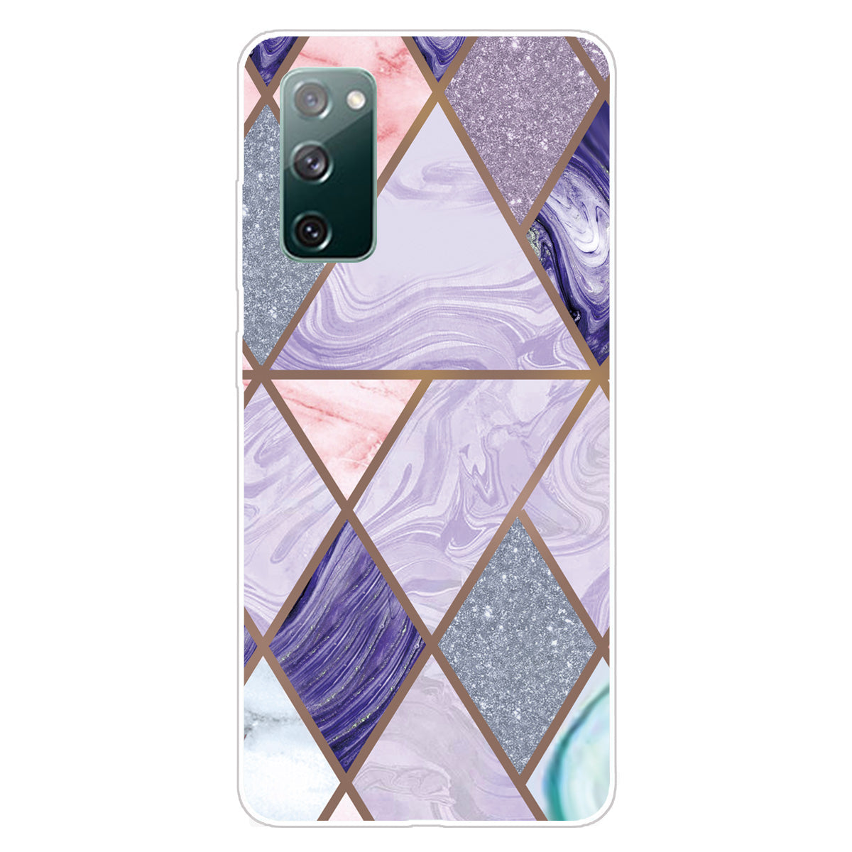 Soft TPU Shockproof Marble Pattern Phone Back Cover Case for Samsung Galaxy S20 FE/S20 Fan Edition/S20 FE 5G/S20 Fan Edition 5G/S20 Lite/S20 FE 2022 - Style C