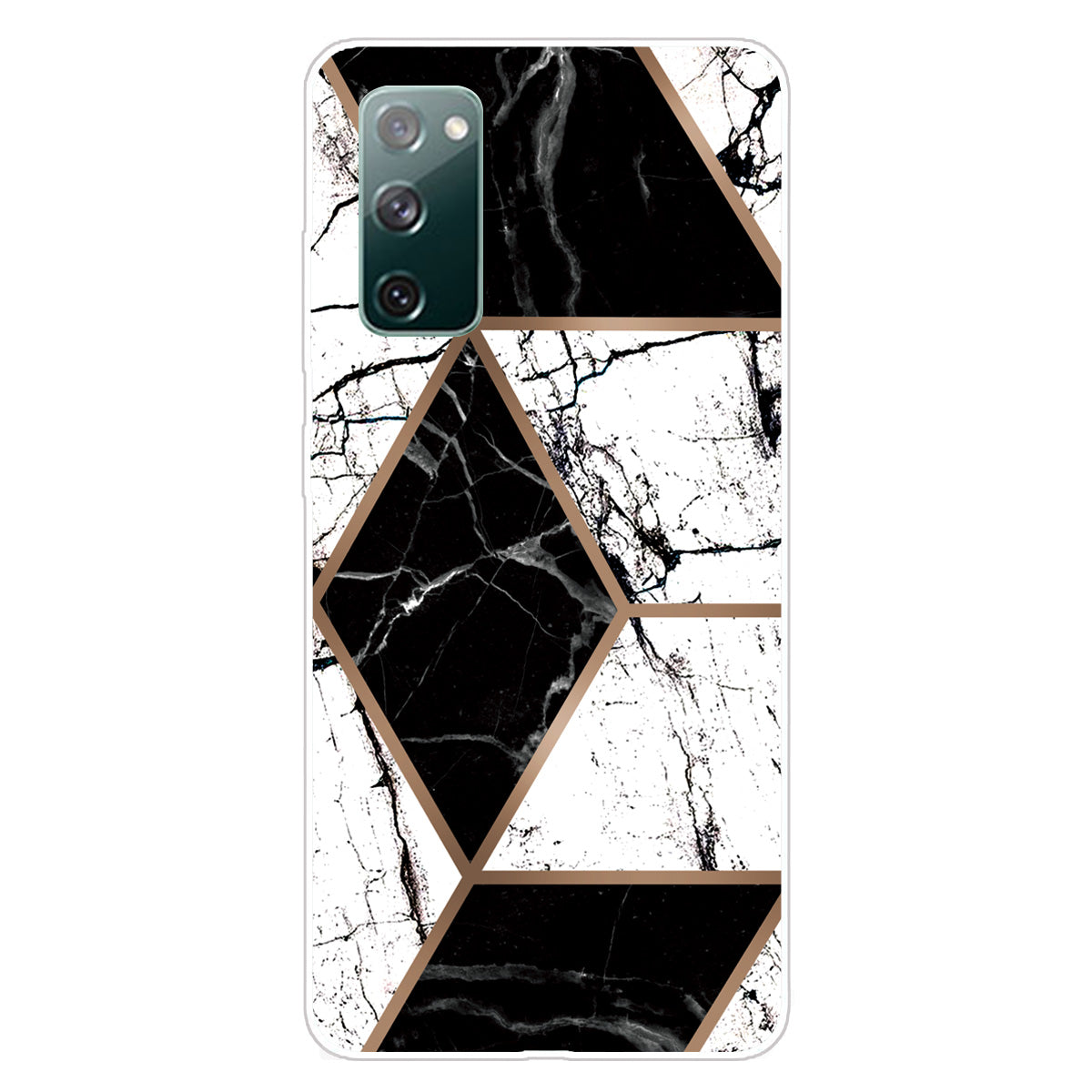 Soft TPU Shockproof Marble Pattern Phone Back Cover Case for Samsung Galaxy S20 FE/S20 Fan Edition/S20 FE 5G/S20 Fan Edition 5G/S20 Lite/S20 FE 2022 - Style E