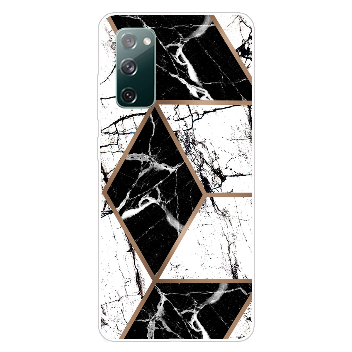 Soft TPU Shockproof Marble Pattern Phone Back Cover Case for Samsung Galaxy S20 FE/S20 Fan Edition/S20 FE 5G/S20 Fan Edition 5G/S20 Lite/S20 FE 2022 - Style F