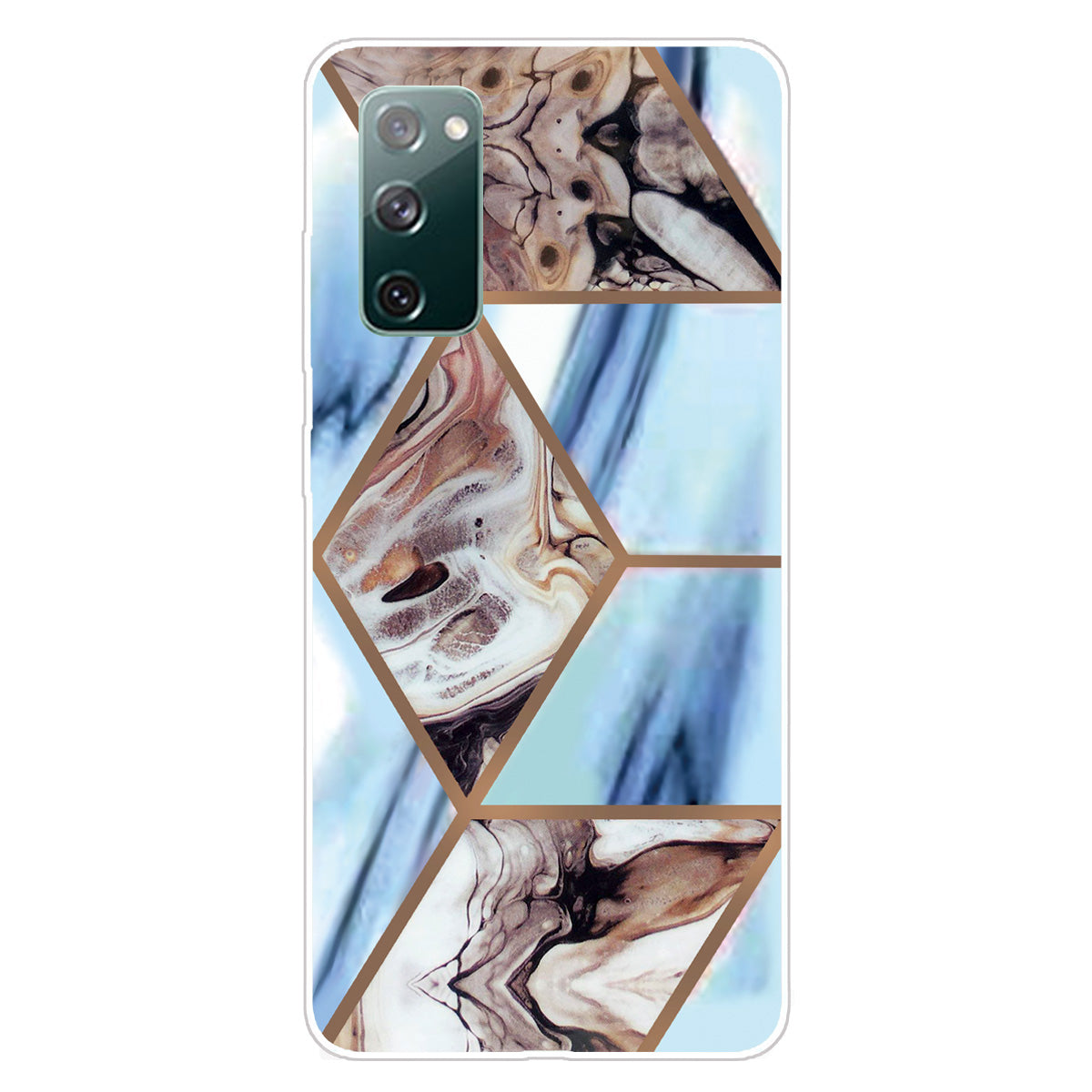 Soft TPU Shockproof Marble Pattern Phone Back Cover Case for Samsung Galaxy S20 FE/S20 Fan Edition/S20 FE 5G/S20 Fan Edition 5G/S20 Lite/S20 FE 2022 - Style H