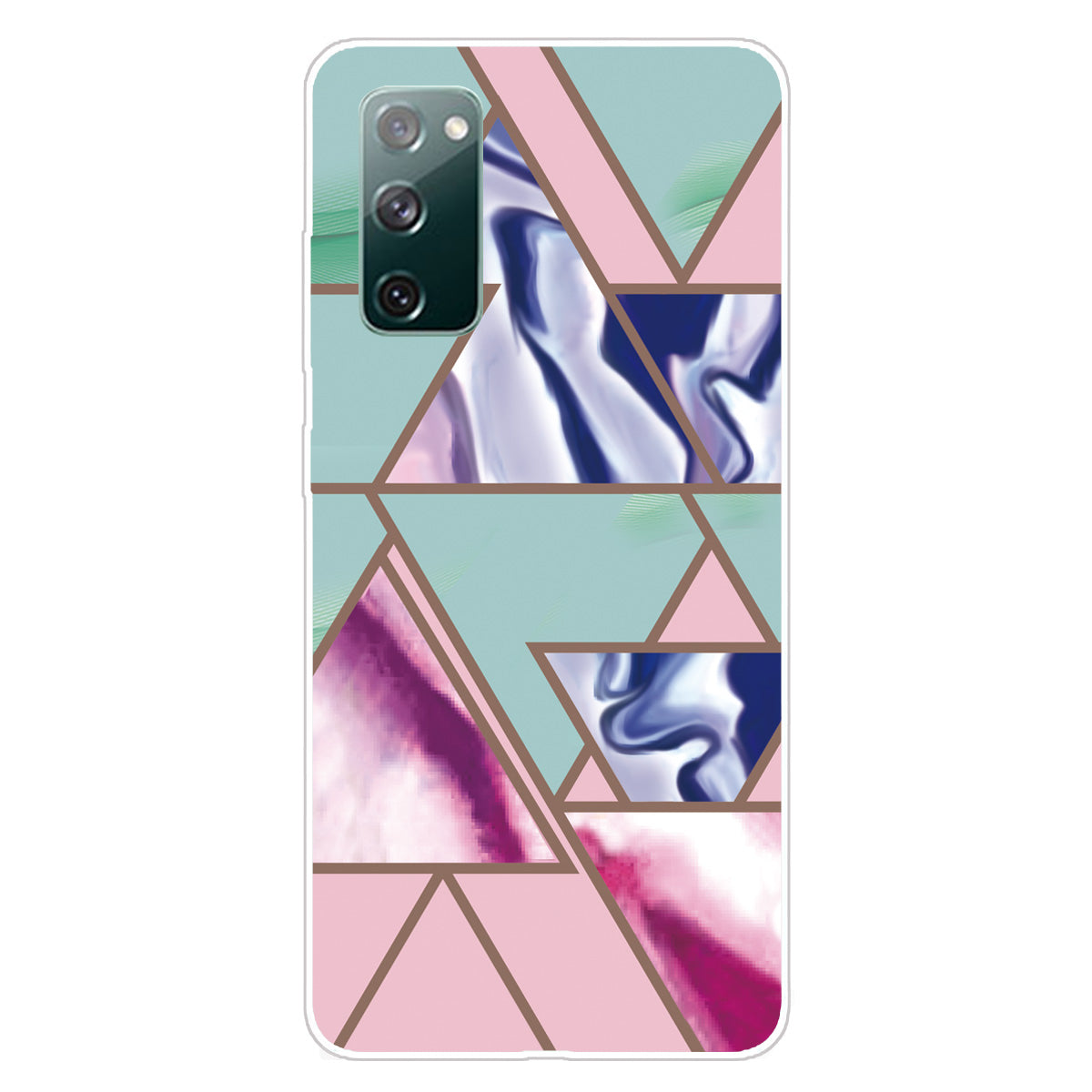 Soft TPU Shockproof Marble Pattern Phone Back Cover Case for Samsung Galaxy S20 FE/S20 Fan Edition/S20 FE 5G/S20 Fan Edition 5G/S20 Lite/S20 FE 2022 - Style L