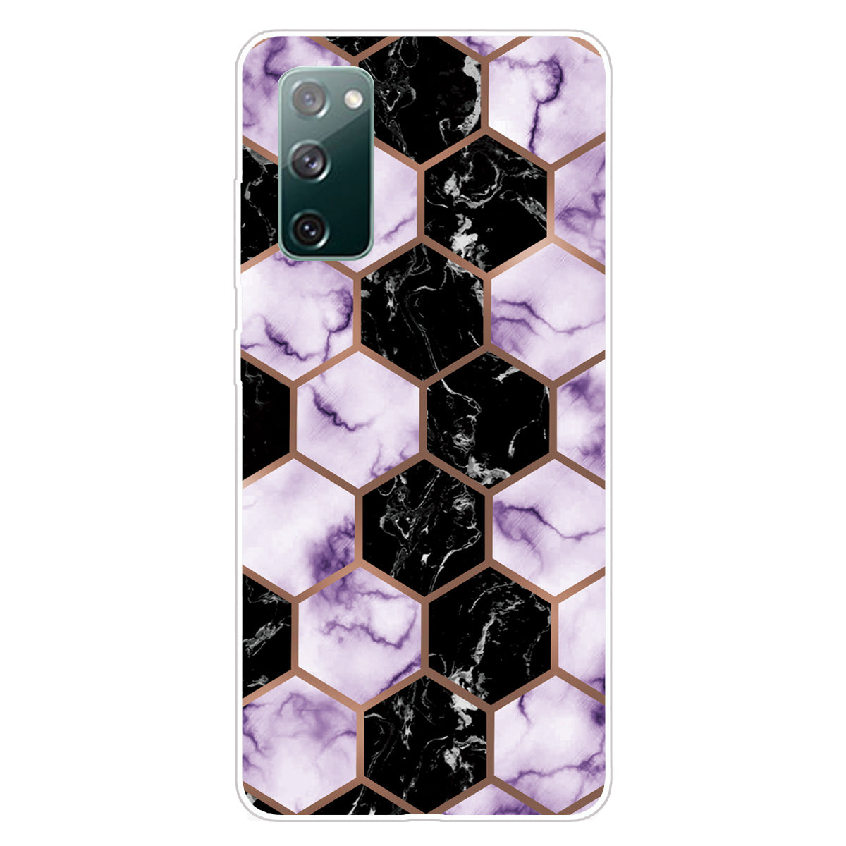 Soft TPU Shockproof Marble Pattern Phone Back Cover Case for Samsung Galaxy S20 FE/S20 Fan Edition/S20 FE 5G/S20 Fan Edition 5G/S20 Lite/S20 FE 2022 - Style R