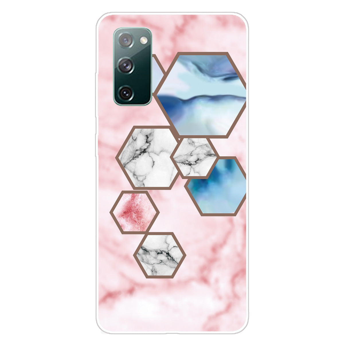 Soft TPU Shockproof Marble Pattern Phone Back Cover Case for Samsung Galaxy S20 FE/S20 Fan Edition/S20 FE 5G/S20 Fan Edition 5G/S20 Lite/S20 FE 2022 - Style U