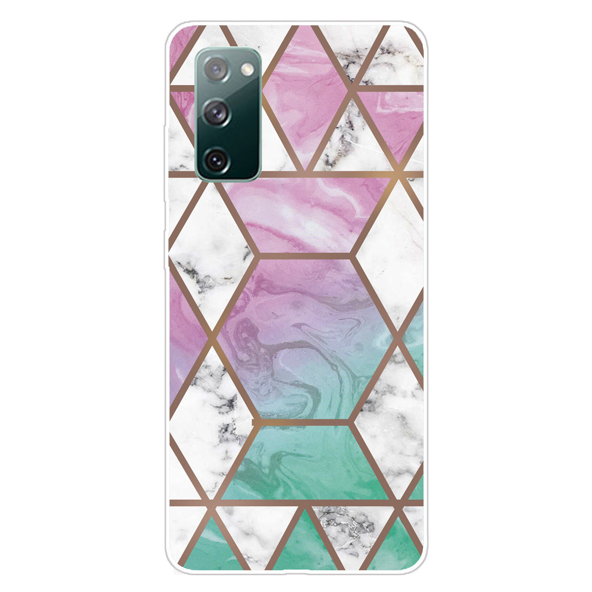 Soft TPU Shockproof Marble Pattern Phone Back Cover Case for Samsung Galaxy S20 FE/S20 Fan Edition/S20 FE 5G/S20 Fan Edition 5G/S20 Lite/S20 FE 2022 - Style V