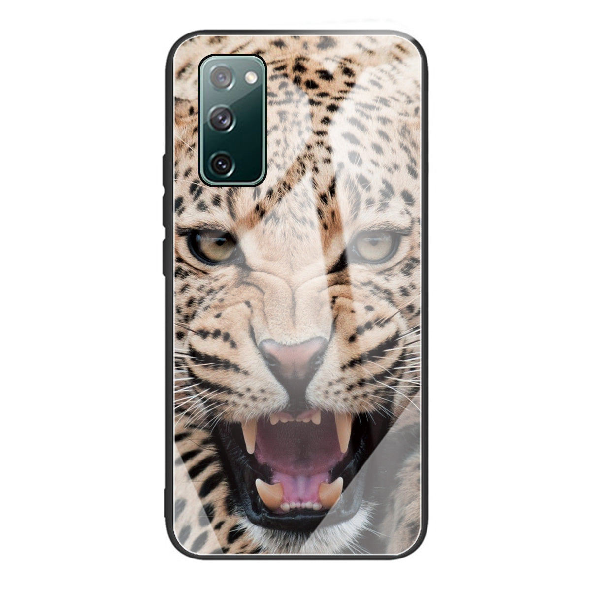 Pattern Printing Tempered Glass + TPU Case Phone Cover for Samsung Galaxy S20 FE/S20 FE 5G/S20 Lite/S20 FE 2022 Phone Shell - Tiger