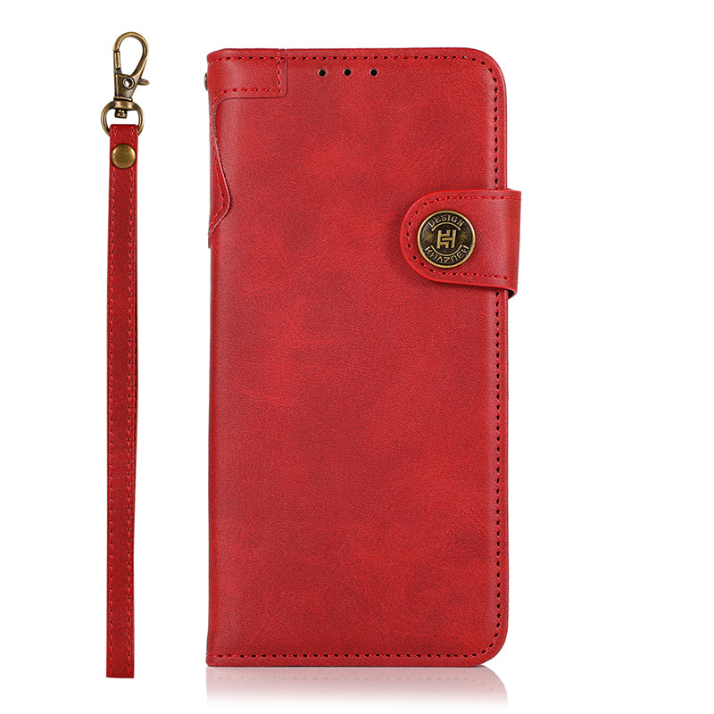 KHAZNEH Shockproof PU Leather Stand Wallet Mobile Phone Cover for Samsung Galaxy S20 FE/S20 Fan Edition/S20 FE 5G/S20 Fan Edition 5G/S20 Lite/S20 FE 2022 - Red