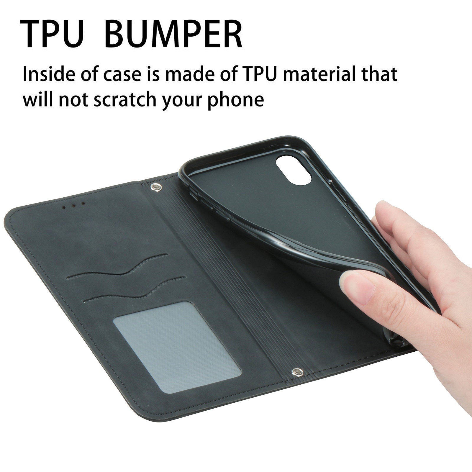 Auto-absorbed Vintage PU Leather Phone Cover Casing for Samsung Galaxy S20 4G/S20 5G - Black