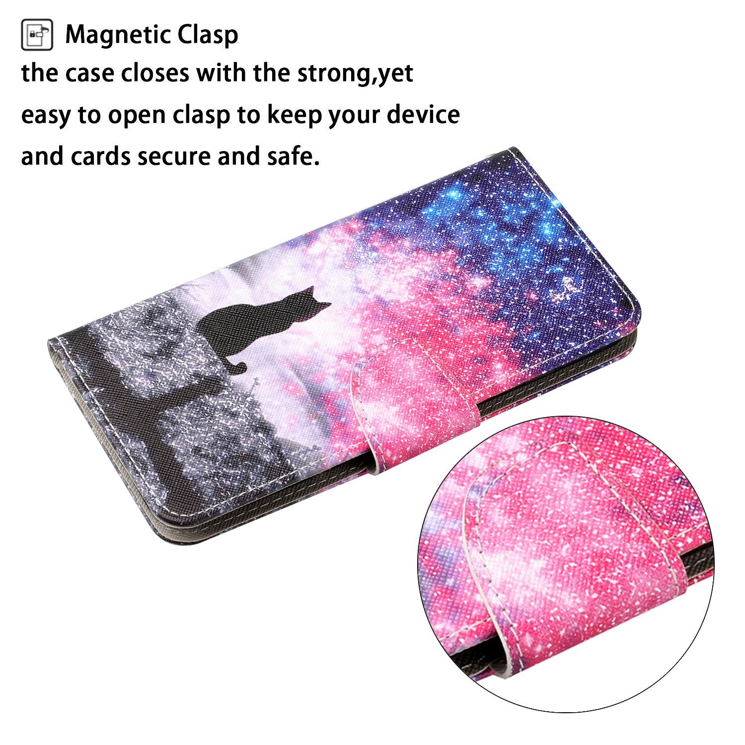 Pattern Printing Wallet Design Phone Cover PU Leather Stand Case with Strap for Samsung Galaxy S20 FE/S20 Fan Edition/S20 FE 5G/S20 Fan Edition 5G/S20 Lite/S20 FE 2022 - Cat