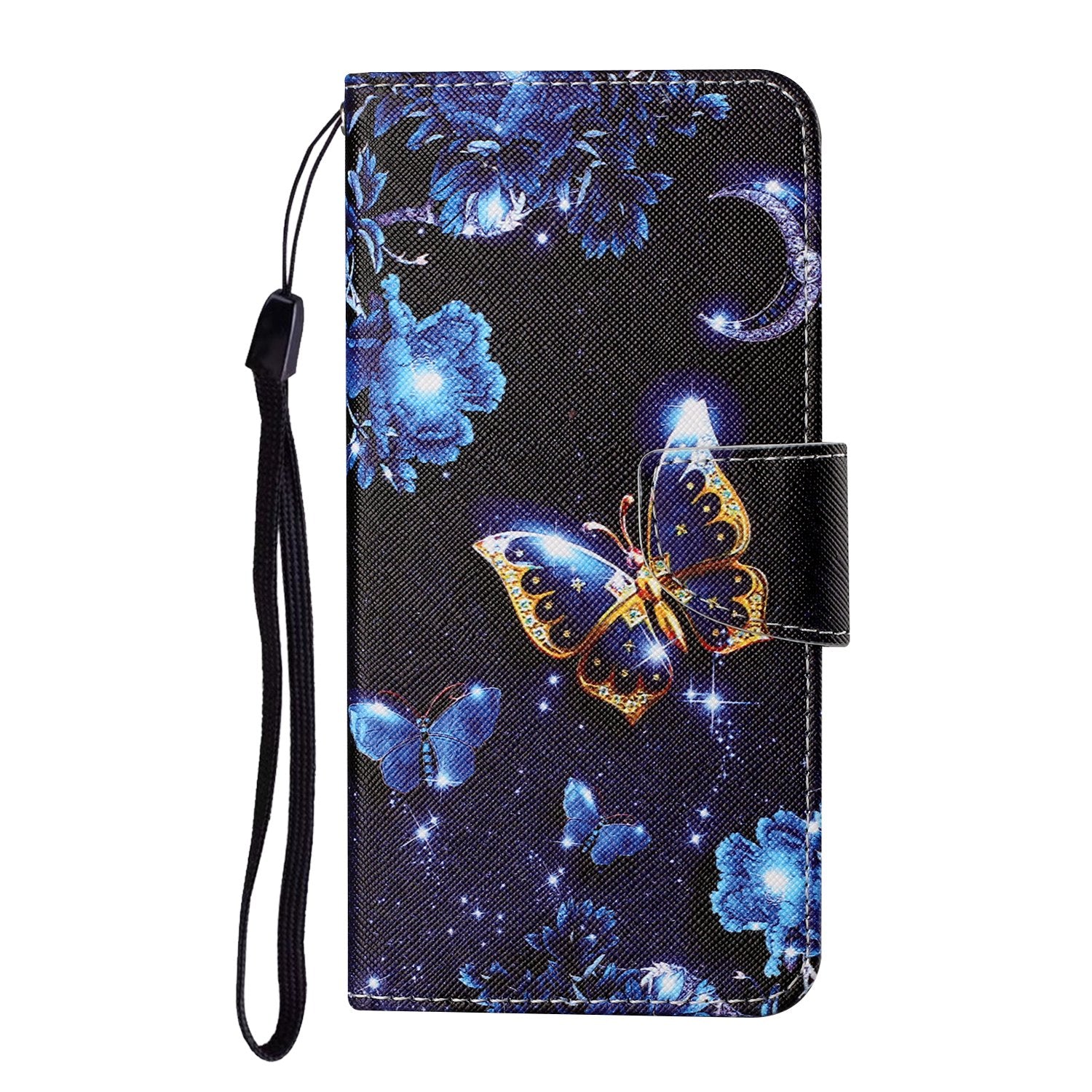 Pattern Printing Wallet Design Phone Cover PU Leather Stand Case with Strap for Samsung Galaxy S20 FE/S20 Fan Edition/S20 FE 5G/S20 Fan Edition 5G/S20 Lite/S20 FE 2022 - Butterfly