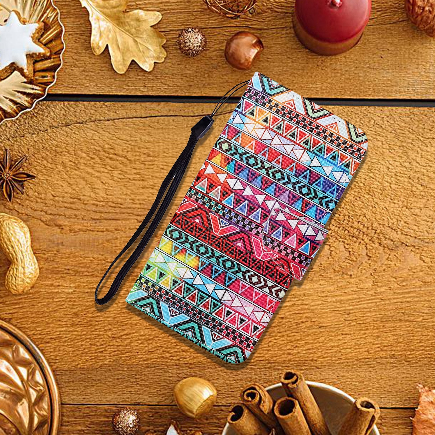 Pattern Printing Wallet Design Phone Cover PU Leather Stand Case with Strap for Samsung Galaxy S20 FE/S20 Fan Edition/S20 FE 5G/S20 Fan Edition 5G/S20 Lite/S20 FE 2022 - Geometry Gathering