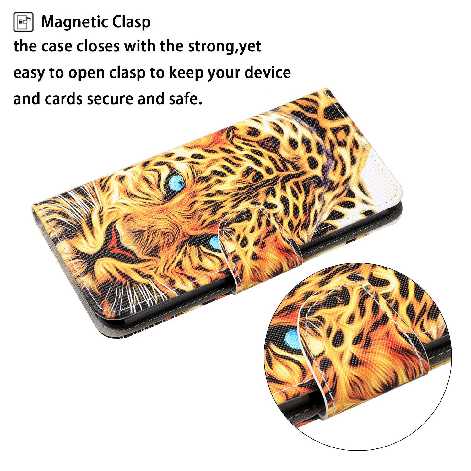 Pattern Printing Wallet Design Phone Cover PU Leather Stand Case with Strap for Samsung Galaxy S20 FE/S20 Fan Edition/S20 FE 5G/S20 Fan Edition 5G/S20 Lite/S20 FE 2022 - Leopard