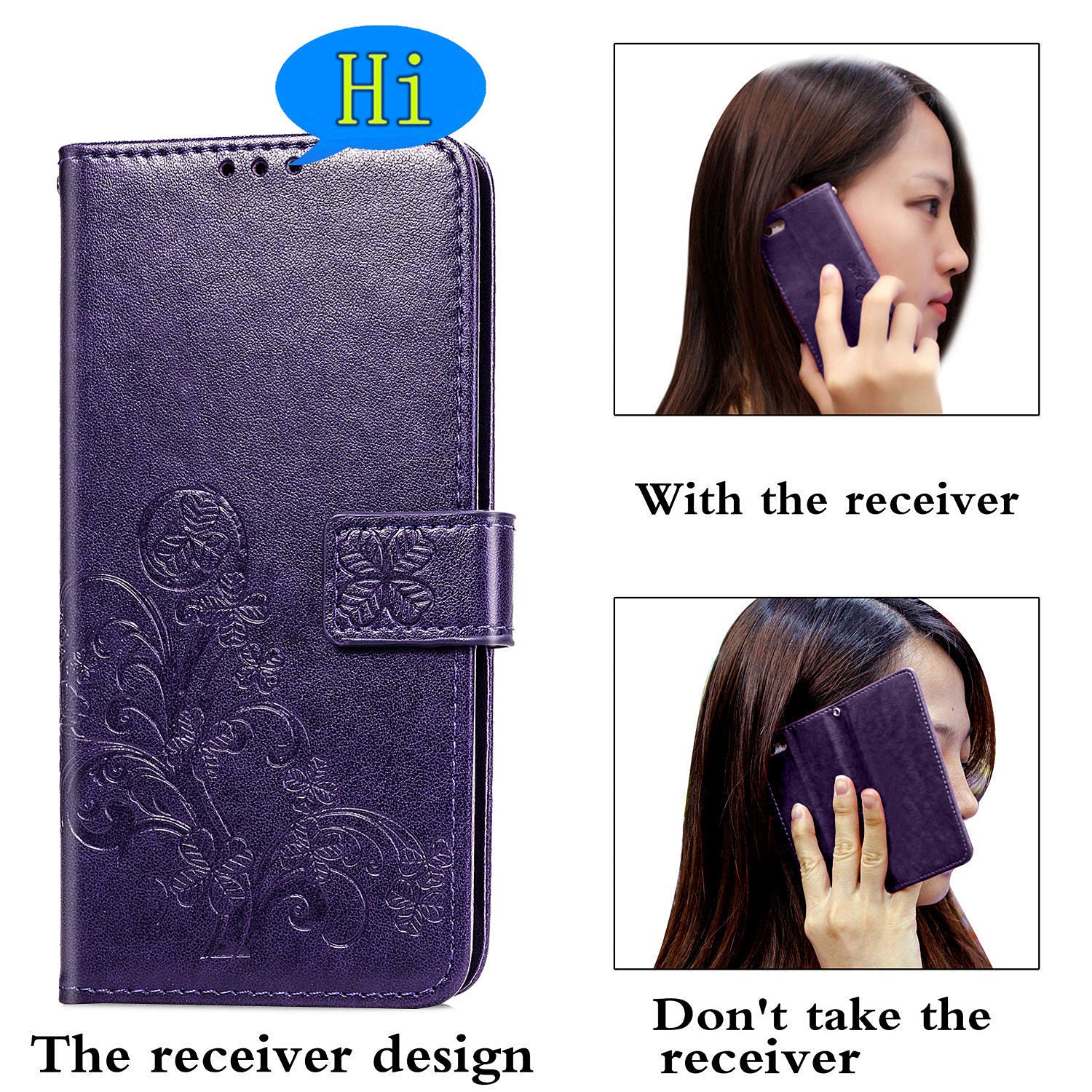 Clover Pattern Imprinting Leather Stand Case with Wallet Design for Samsung Galaxy S20 FE/S20 Fan Edition/S20 FE 5G/S20 Fan Edition 5G/S20 Lite/S20 FE 2022 - Purple