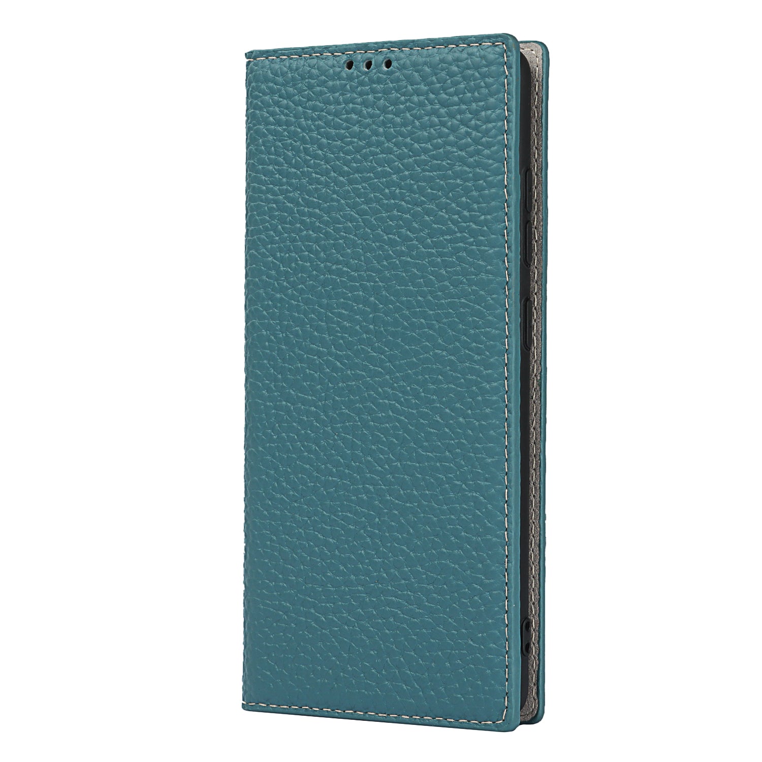 Litchi Texture Stand Genuine Leather Case with Strap for Samsung Galaxy S20 FE/S20 FE 5G/S20 Lite/S20 FE 2022 - Baby Blue