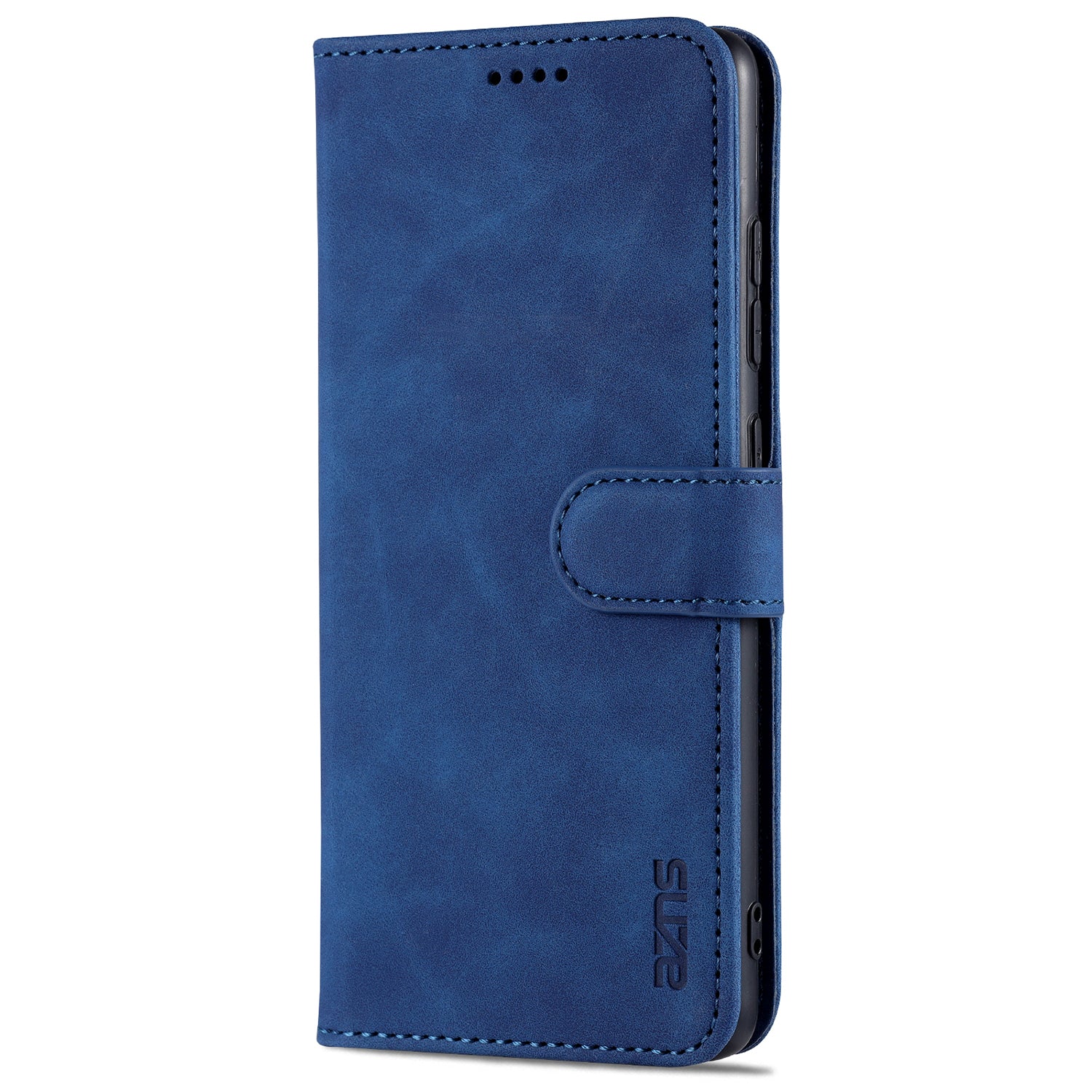 AZNS PU Leather Phone Cover Wallet Stand Case for Samsung Galaxy S20 FE 2022/S20 FE 4G/S20 FE 5G/S20 Lite - Blue