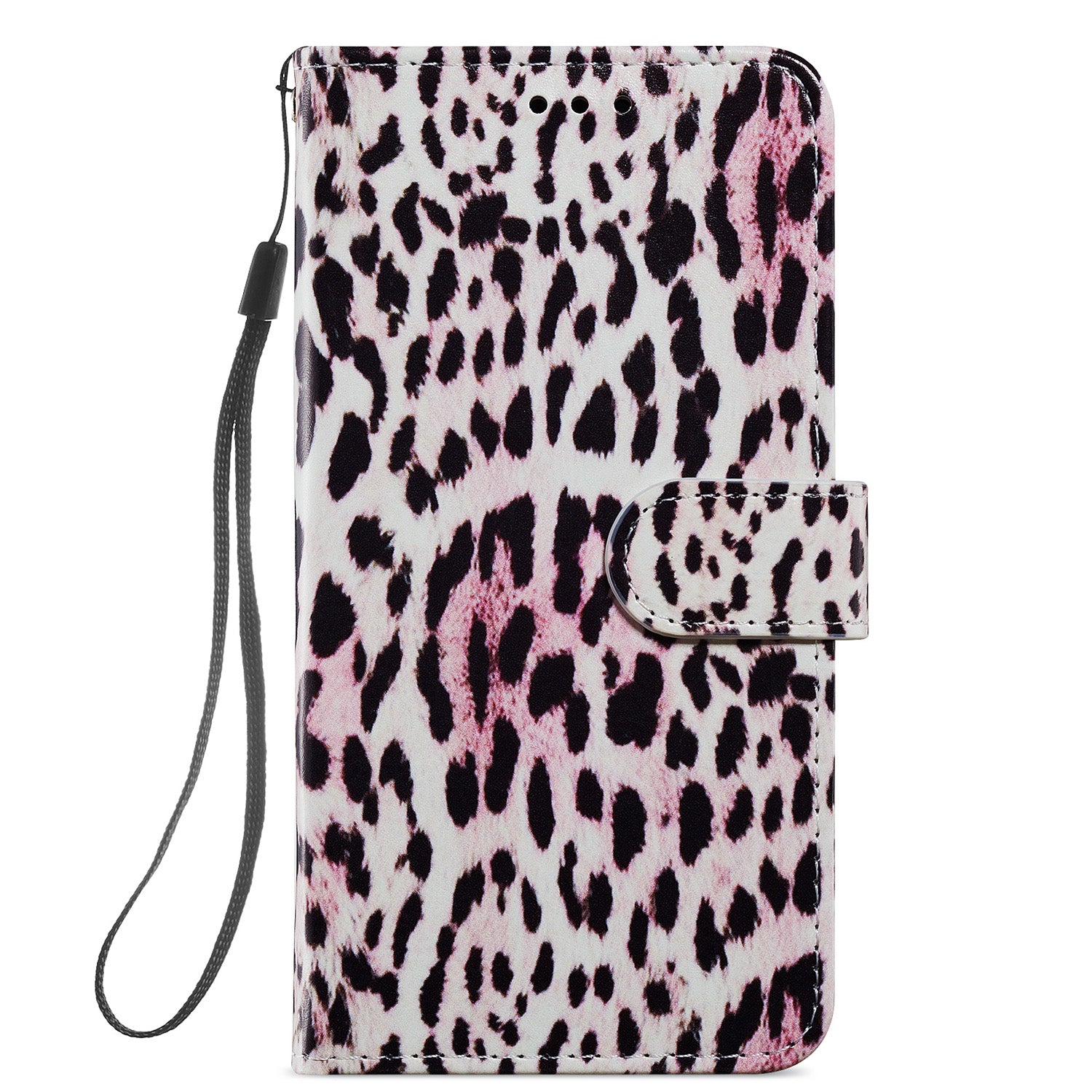 Pattern Printing Design PU Leather Folio Flip Case with Card Holder Slots & Wrist Strap for Samsung Galaxy S20 FE 2022/S20 FE 4G/S20 FE 5G/S20 Lite - Leopard Print