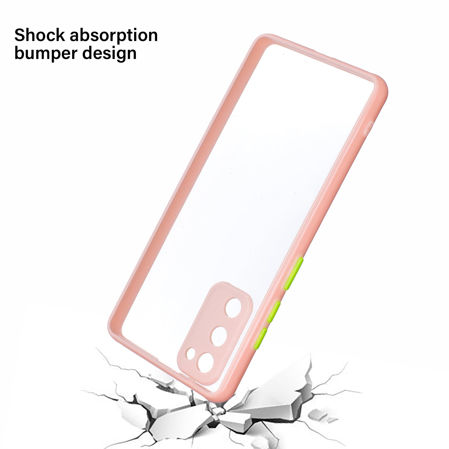 Thickened TPU Frame + High Transparency Acrylic Back Panel Phone Shell for Samsung Galaxy S20 FE 2022/S20 FE 4G/S20 FE 5G/S20 Lite - Pink