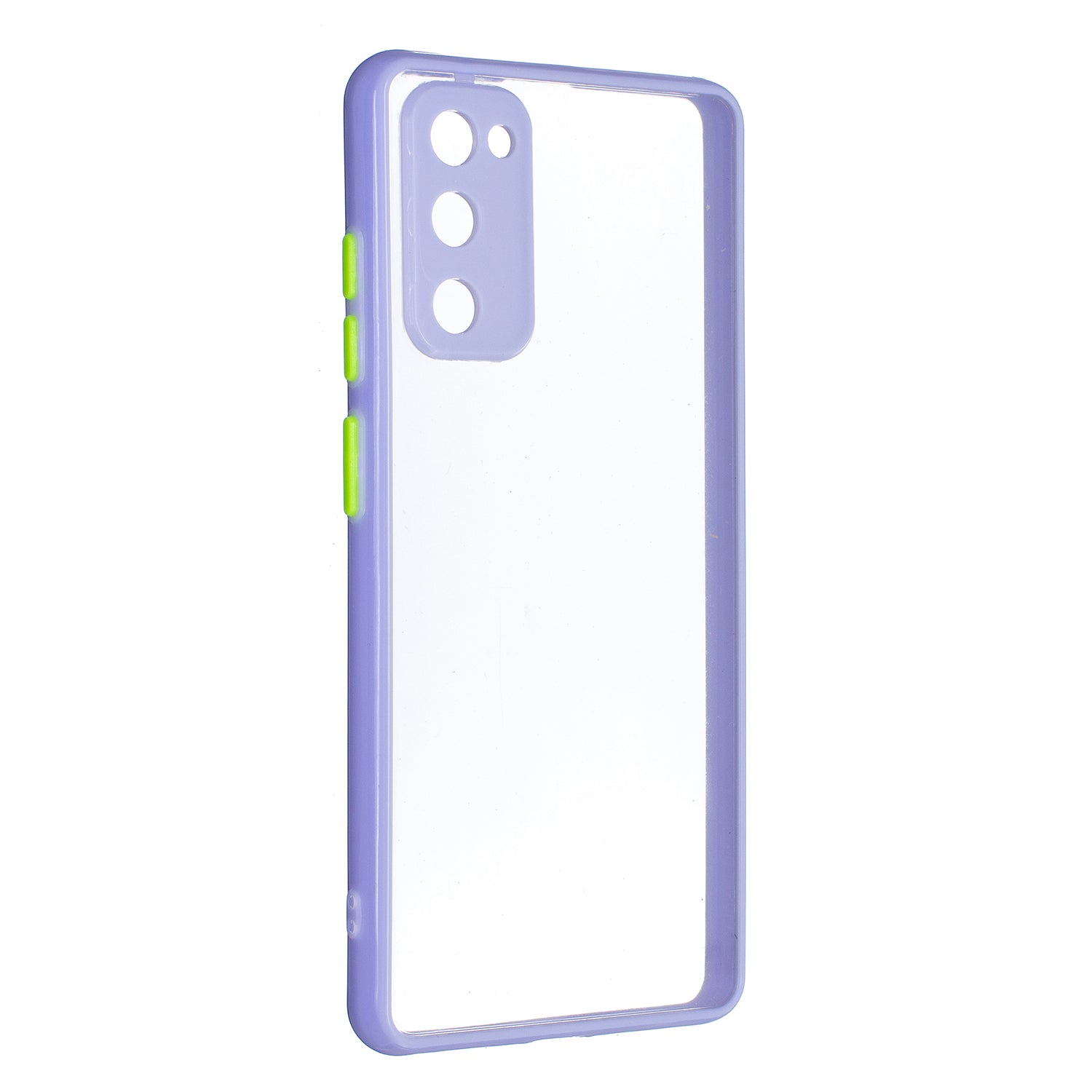 Thickened TPU Frame + High Transparency Acrylic Back Panel Phone Shell for Samsung Galaxy S20 FE 2022/S20 FE 4G/S20 FE 5G/S20 Lite - Purple