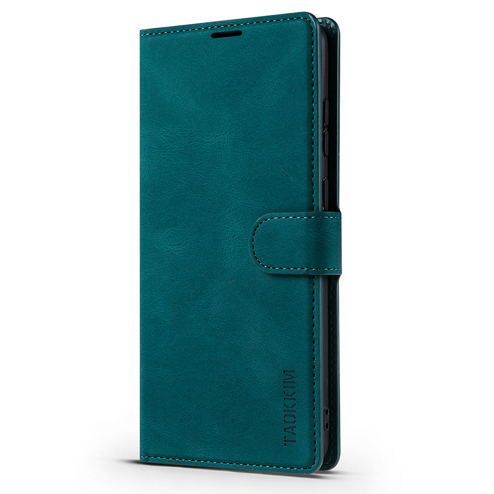 TAOKKIM Protective Leather Wallet Case Mobile Phone Cover with Stand for Samsung Galaxy S20 FE 2022/S20 FE 4G/S20 FE 5G/S20 Lite - Green