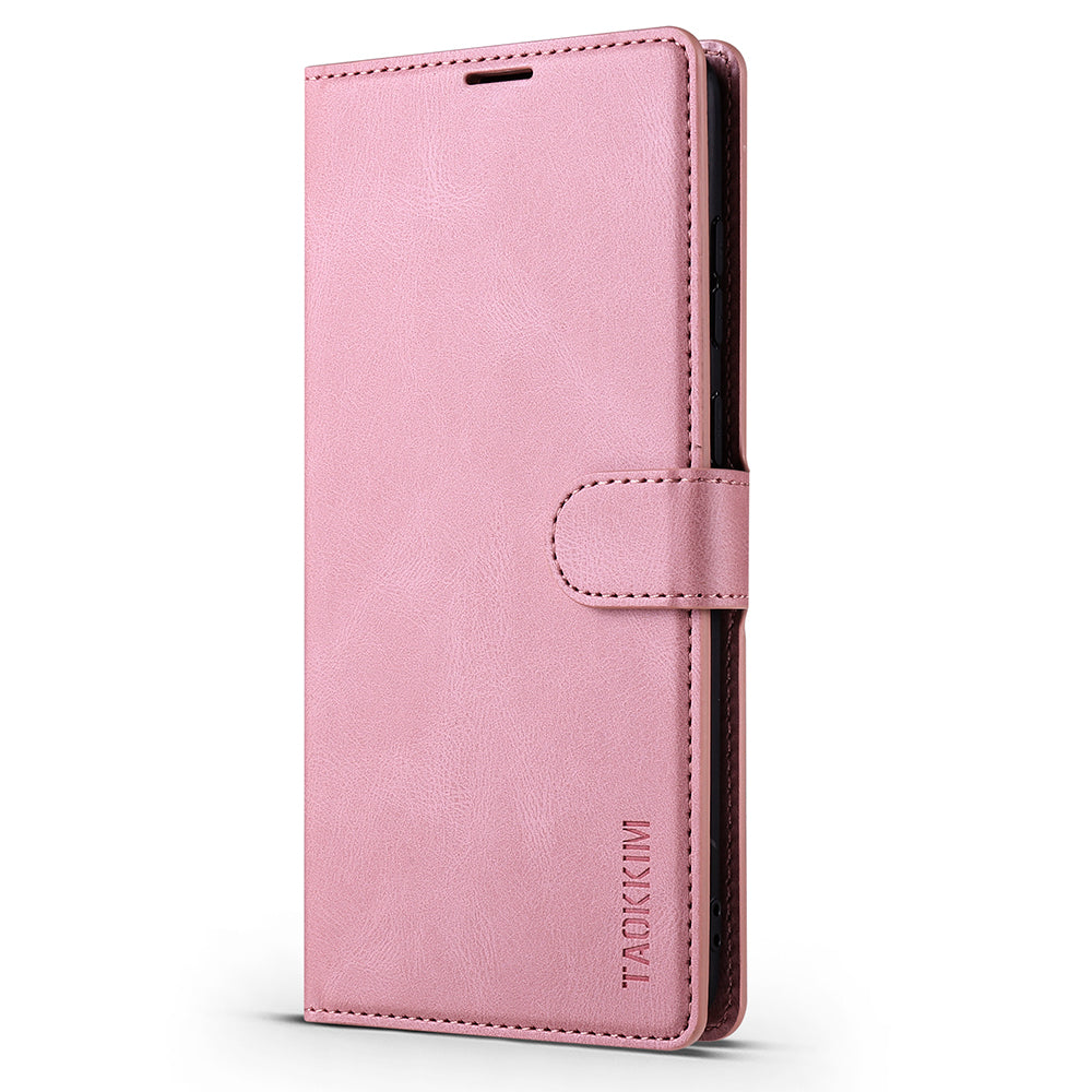 TAOKKIM Protective Leather Wallet Case Mobile Phone Cover with Stand for Samsung Galaxy S20 FE 2022/S20 FE 4G/S20 FE 5G/S20 Lite - Pink