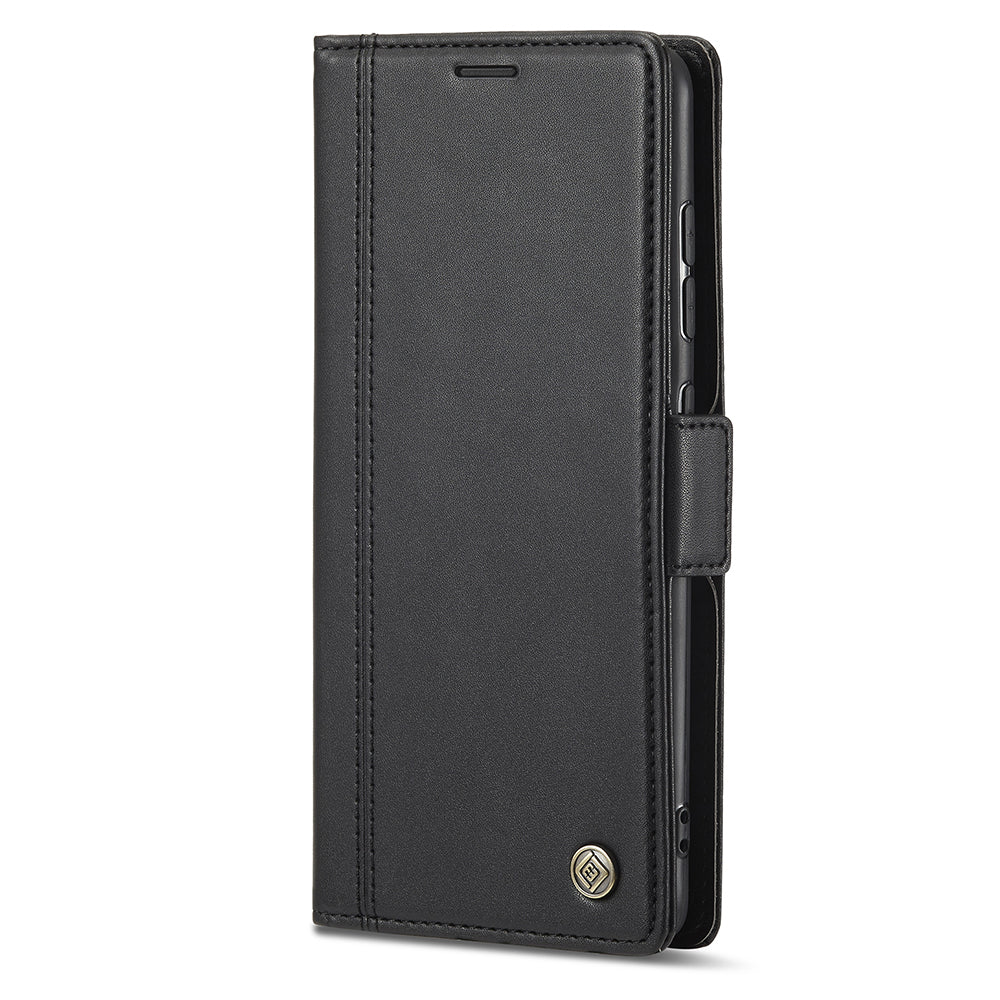 LC.IMEEKE Stand PU Leather Flip Wallet Card Holders Protective Phone Cover for Samsung Galaxy S20 4G/S20 5G - Black